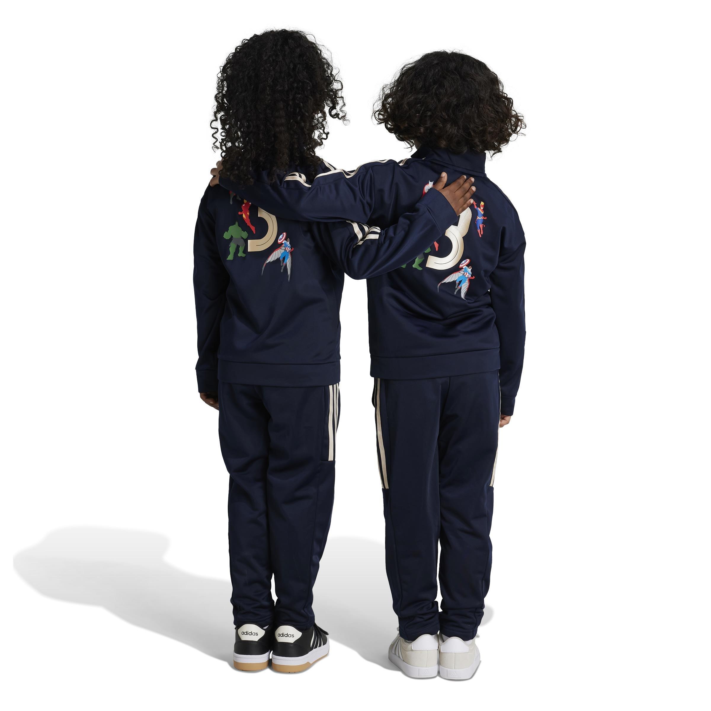 Unisex Kids Marvel Avengers Tiro Track Suit, Blue, , large image number 2