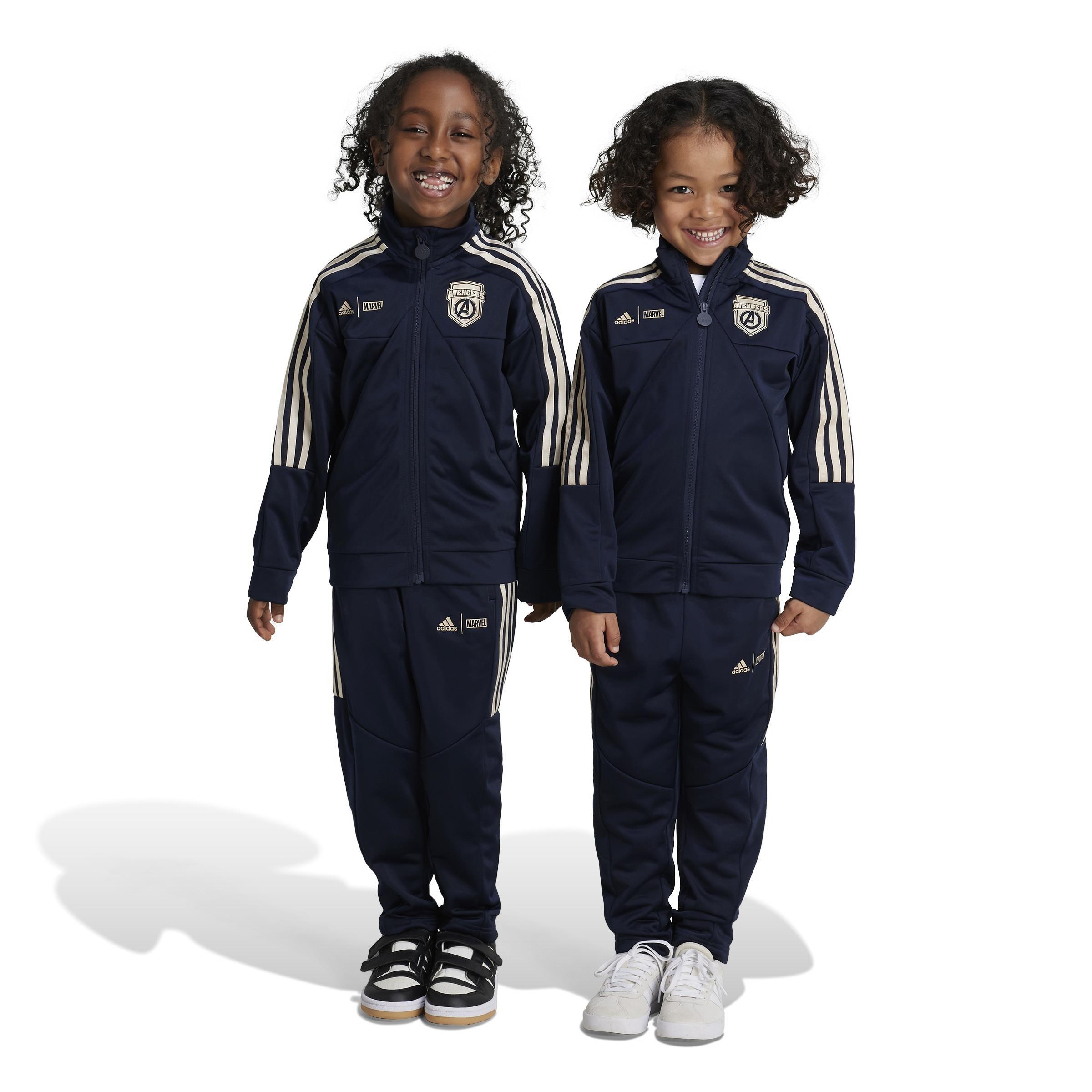 Unisex Kids Marvel Avengers Tiro Track Suit, Blue, , large image number 9
