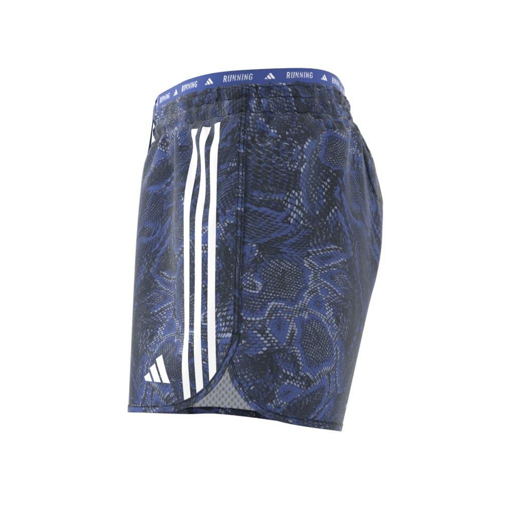 Own the Run Excite Allover Print AEROREADY Shorts, Blue, A901_ONE, large image number 7
