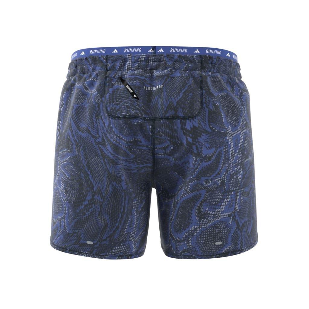 Own the Run Excite Allover Print AEROREADY Shorts, Blue, A901_ONE, large image number 8