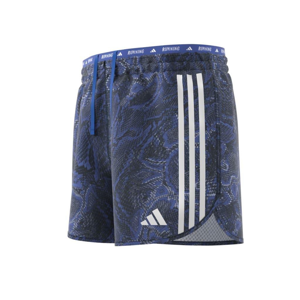 Own the Run Excite Allover Print AEROREADY Shorts, Blue, A901_ONE, large image number 9