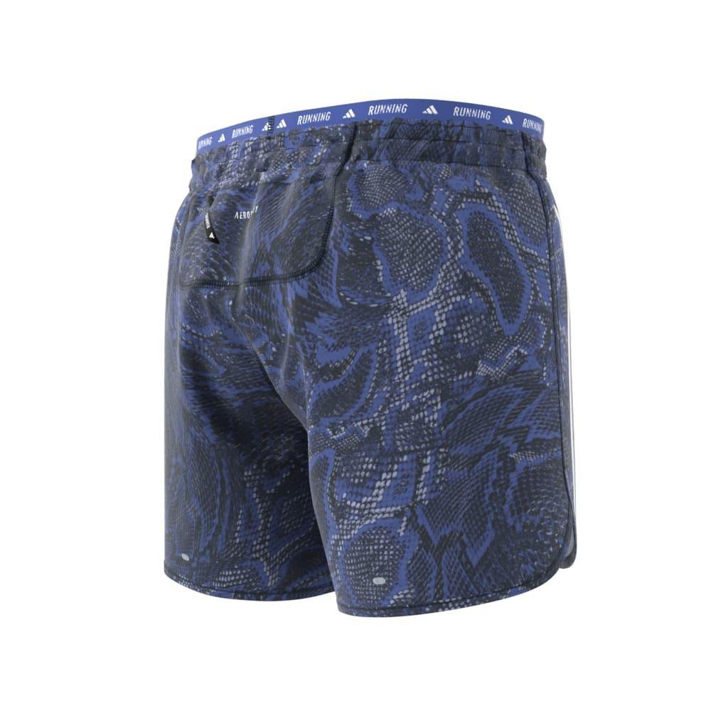 Own the Run Excite Allover Print AEROREADY Shorts, Blue, A901_ONE, large image number 12