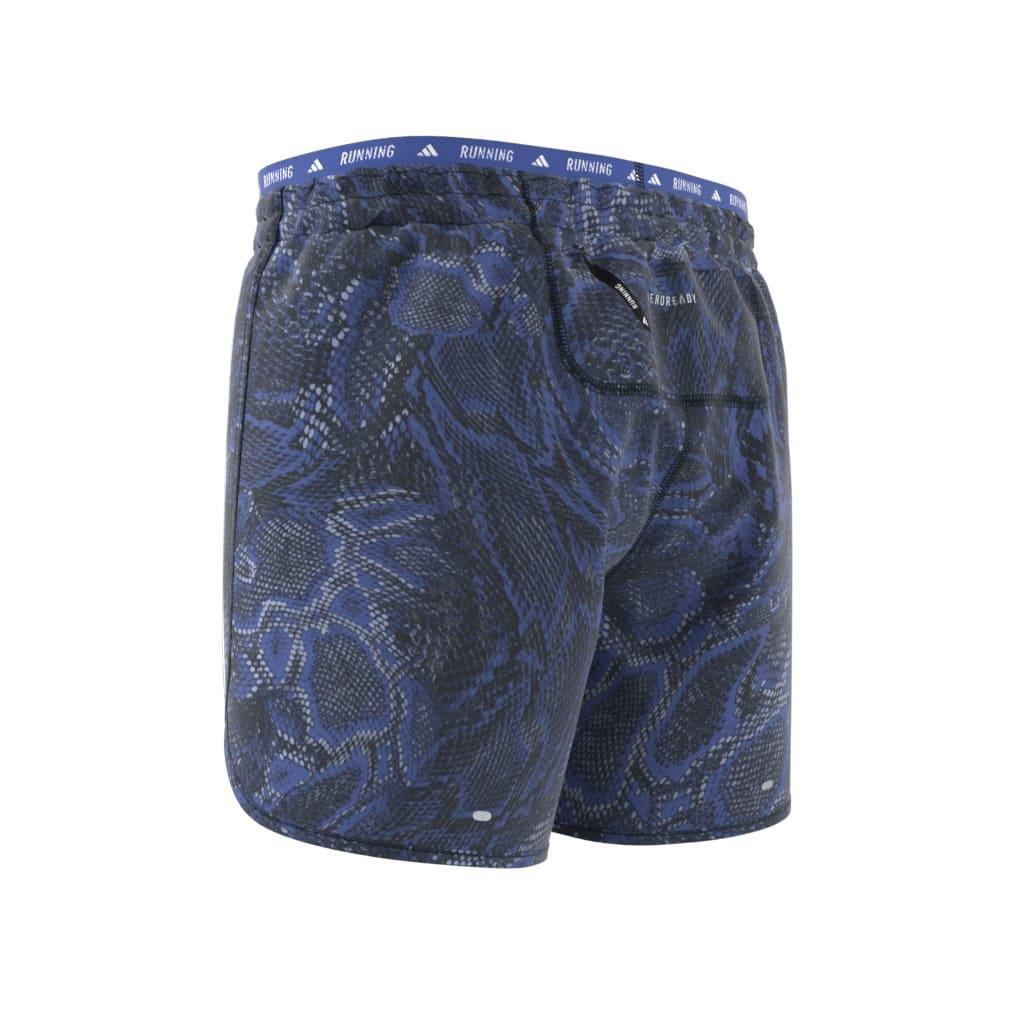 Own the Run Excite Allover Print AEROREADY Shorts, Blue, A901_ONE, large image number 13