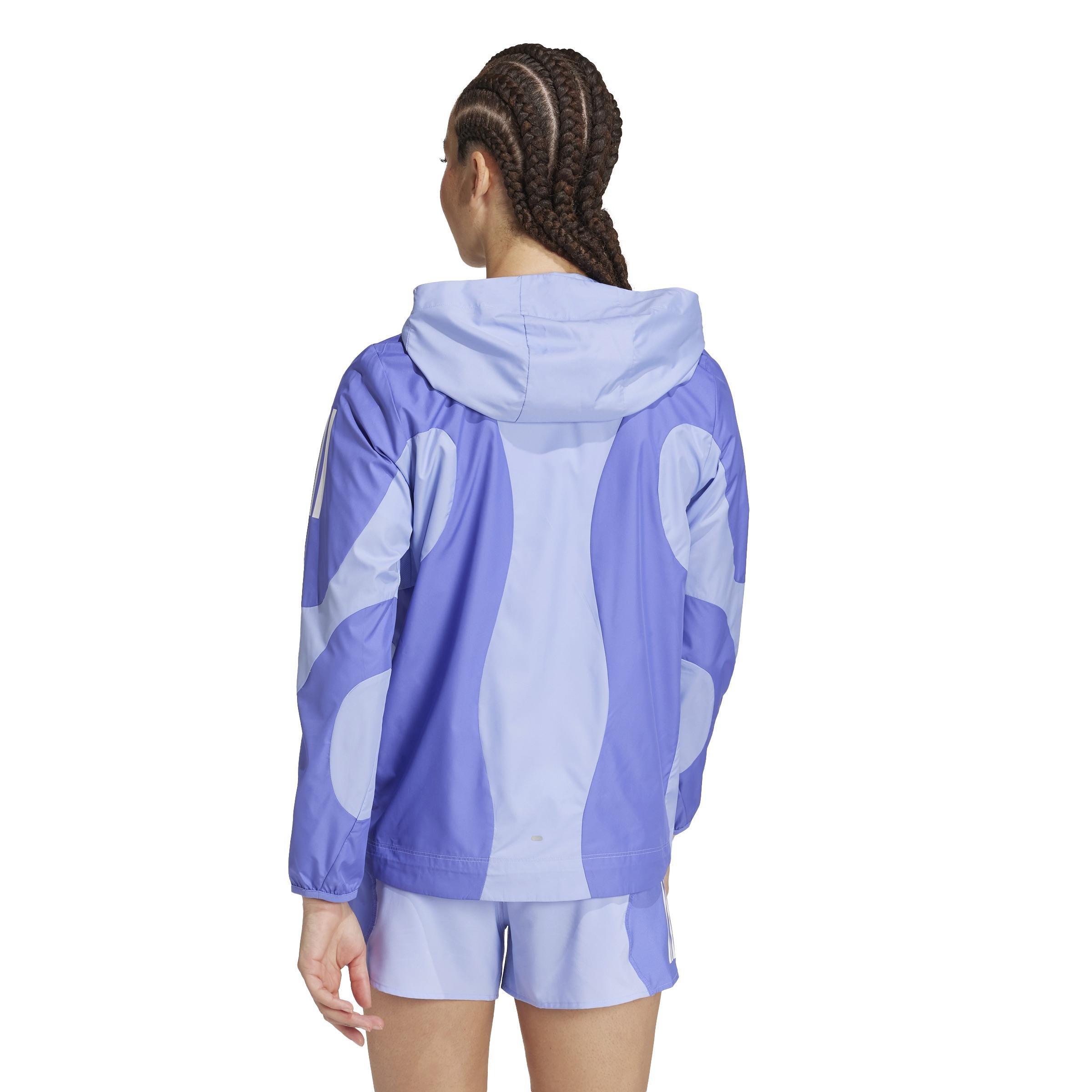 Own the Run Base WIND.RDY Jacket, Blue, , large image number 3