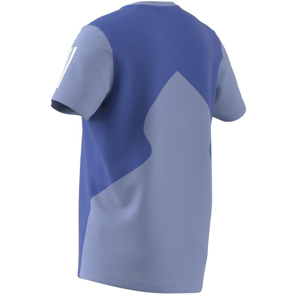Own the Run Colorblock AEROREADY T-Shirt, Blue, , large image number 6