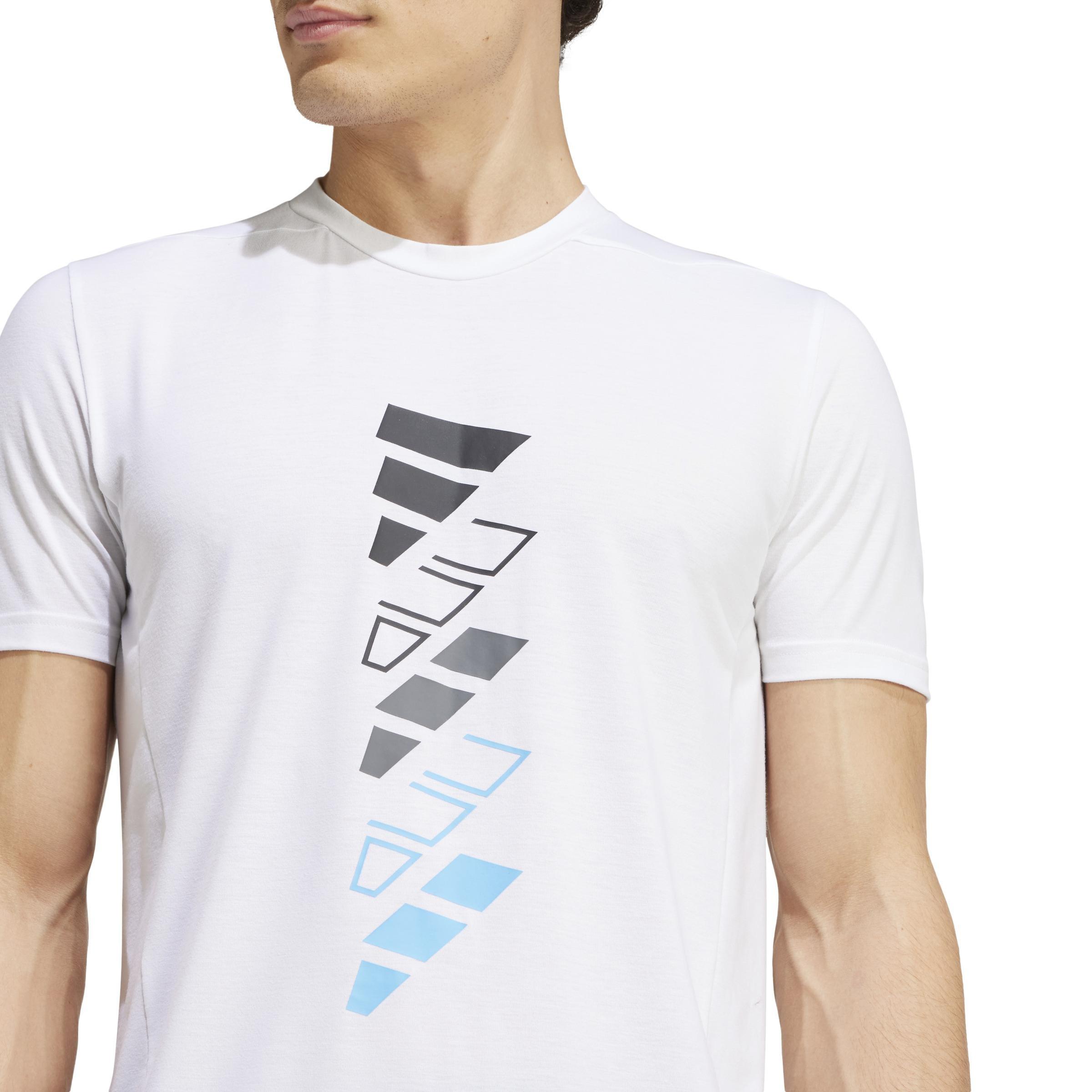 AEROREADY Designed for Training Logo Graphic T-Shirt, White, A901_ONE, large image number 4