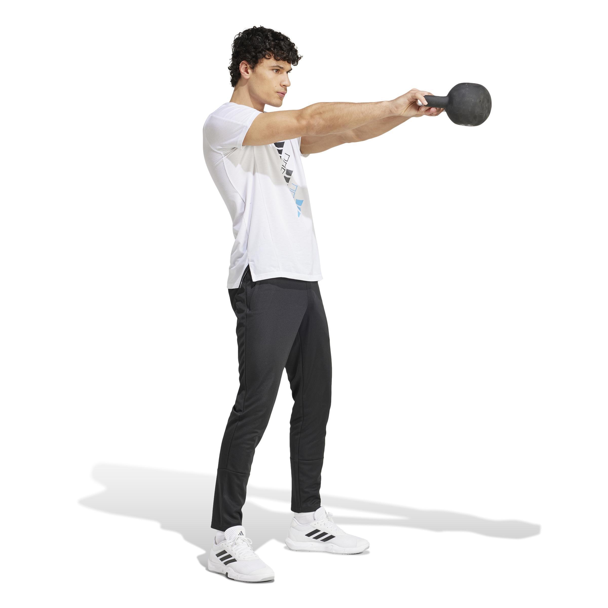 AEROREADY Designed for Training Logo Graphic T-Shirt, White, A901_ONE, large image number 10