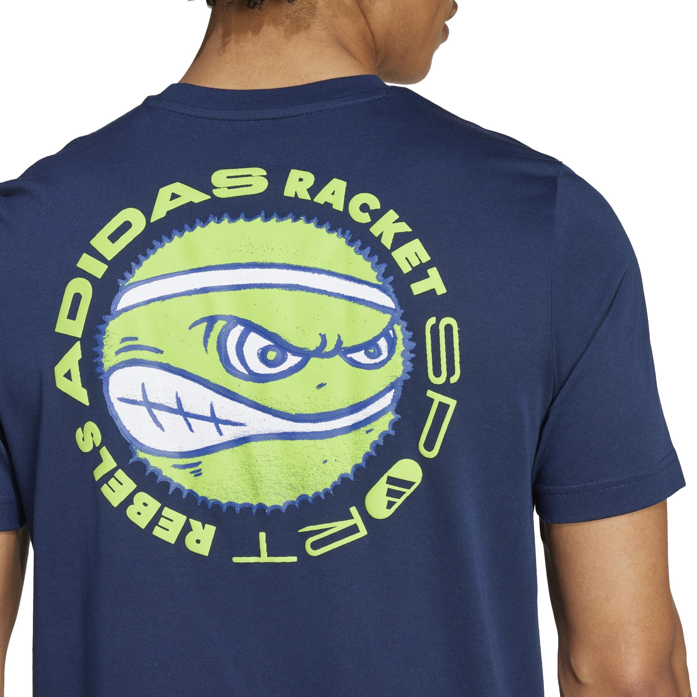 Racket Sport Rebels Graphic T-Shirt, Blue, , large image number 4