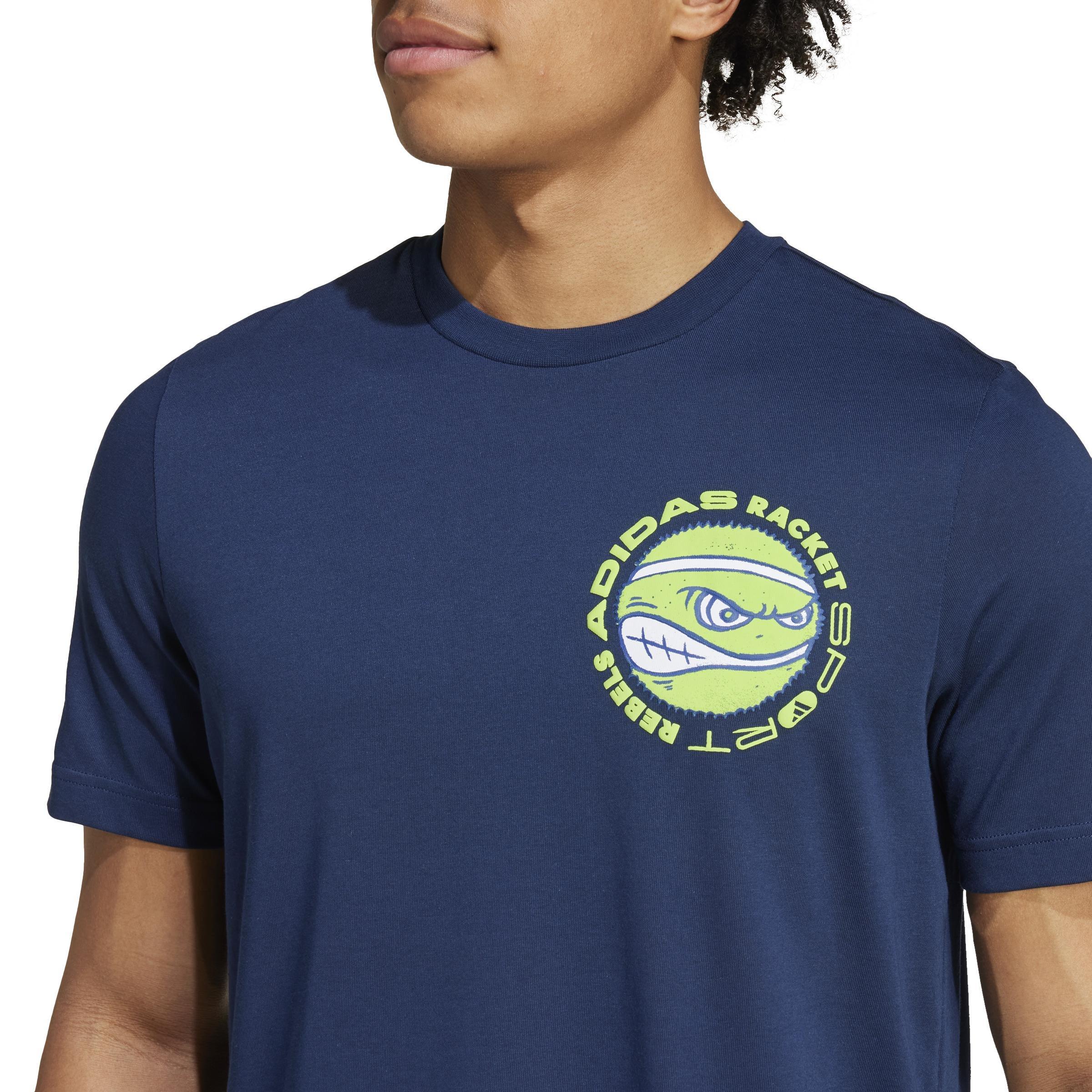 Racket Sport Rebels Graphic T-Shirt, Blue, , large image number 5