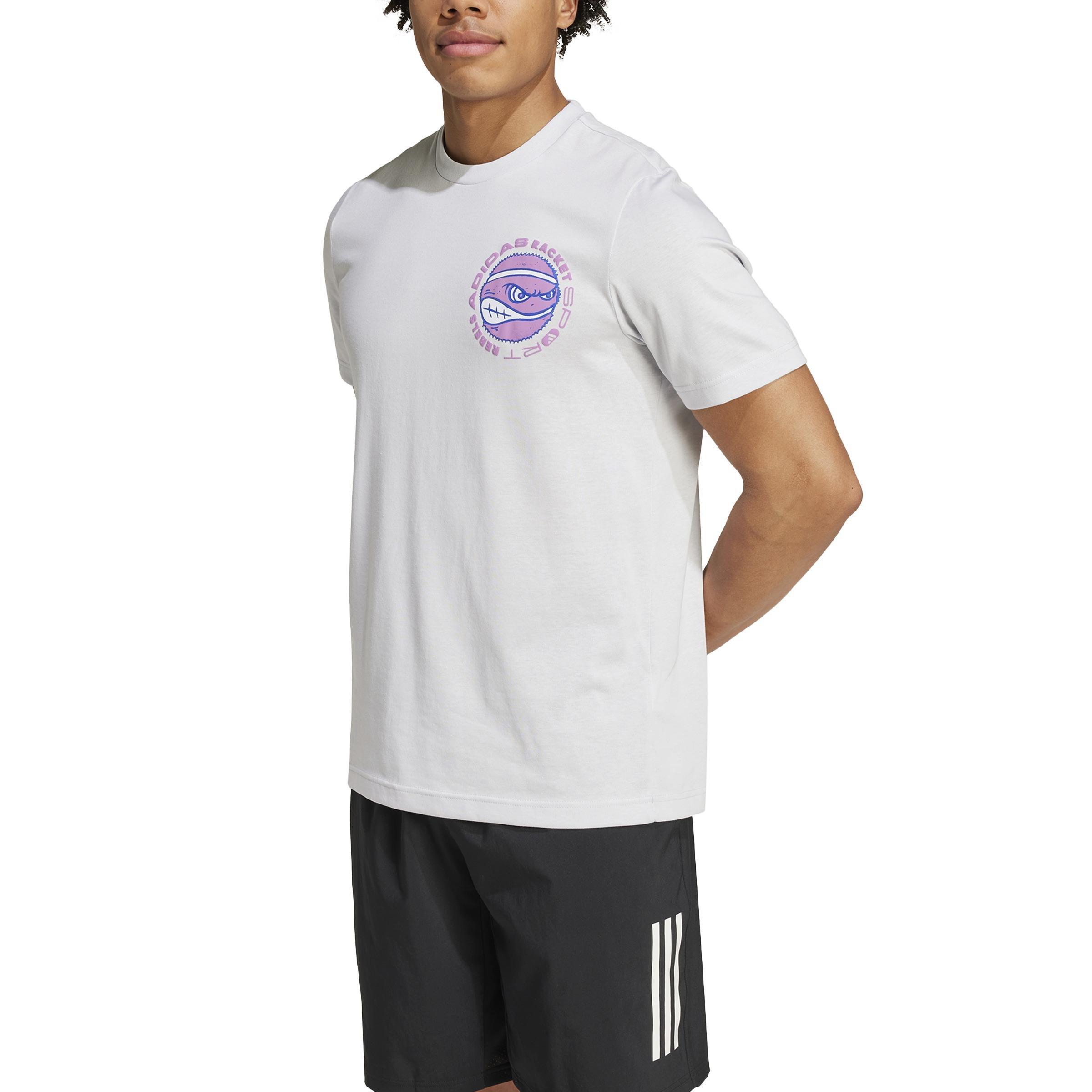 Racket Sport Rebels Graphic T-Shirt, Grey, , large image number 1