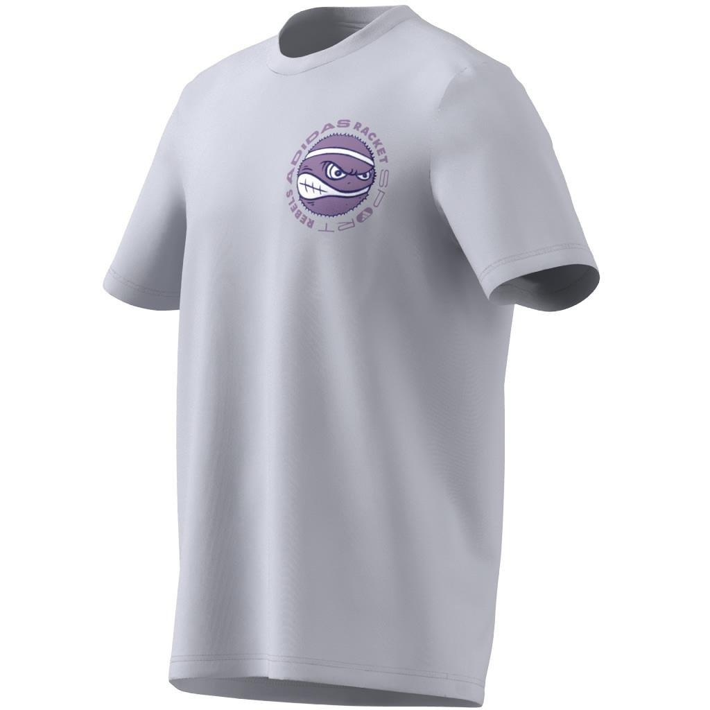 Racket Sport Rebels Graphic T-Shirt, Grey, , large image number 6