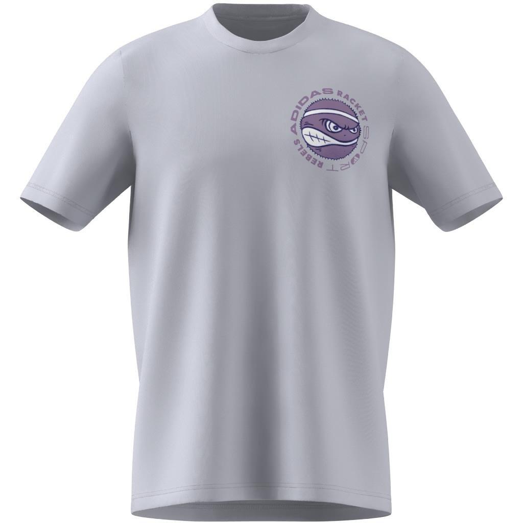 Racket Sport Rebels Graphic T-Shirt, Grey, , large image number 7