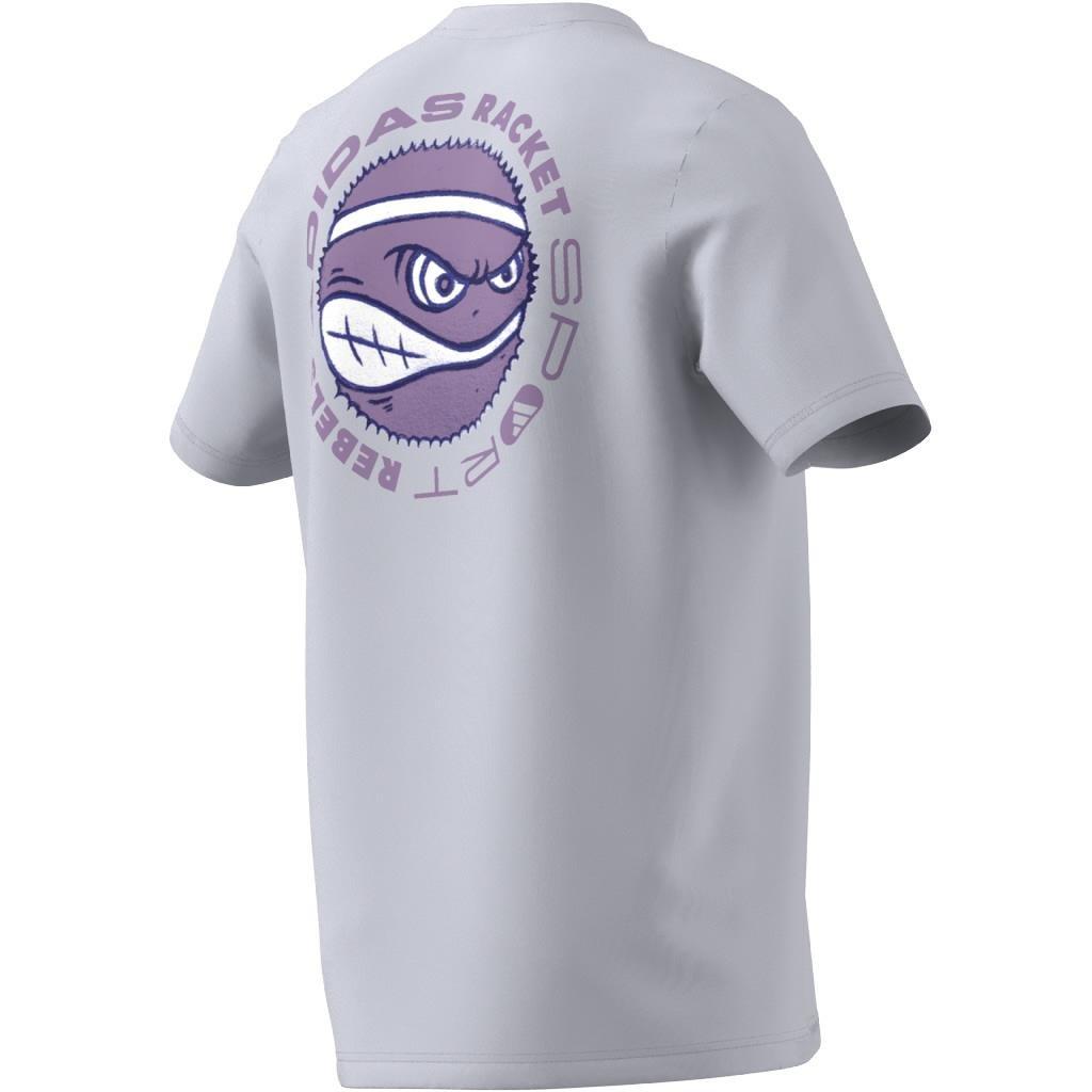 Racket Sport Rebels Graphic T-Shirt, Grey, , large image number 9