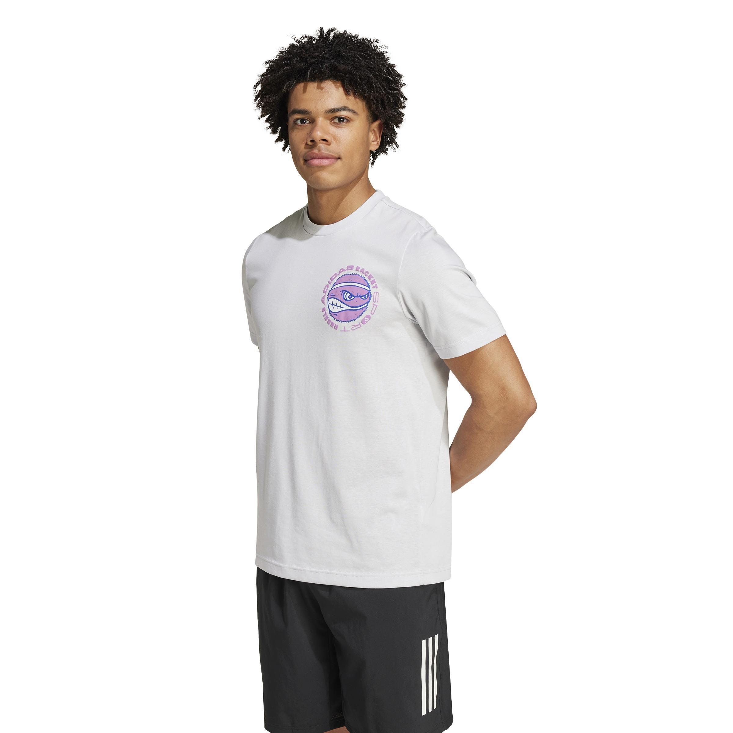 Racket Sport Rebels Graphic T-Shirt, Grey, , large image number 13