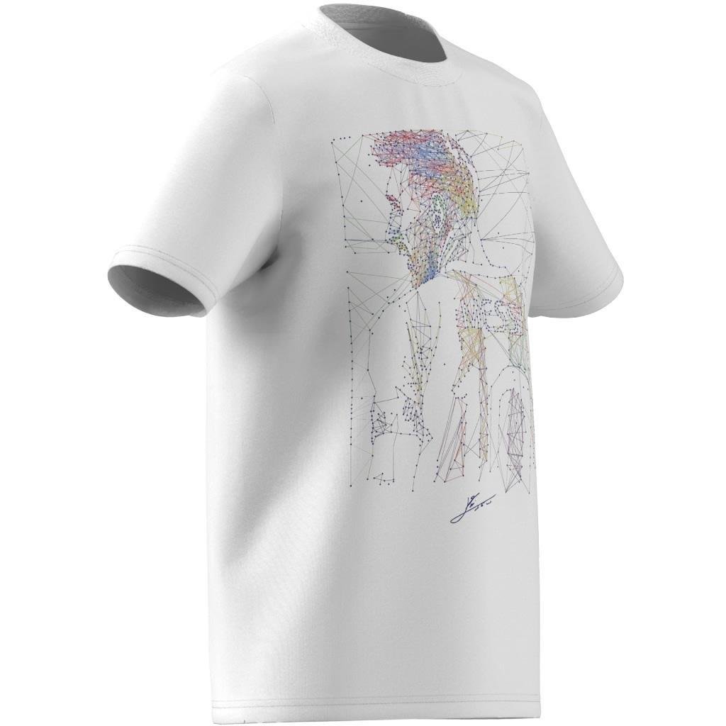 Kids Messi Football Graphic T-Shirt, White, A901_ONE, large image number 6