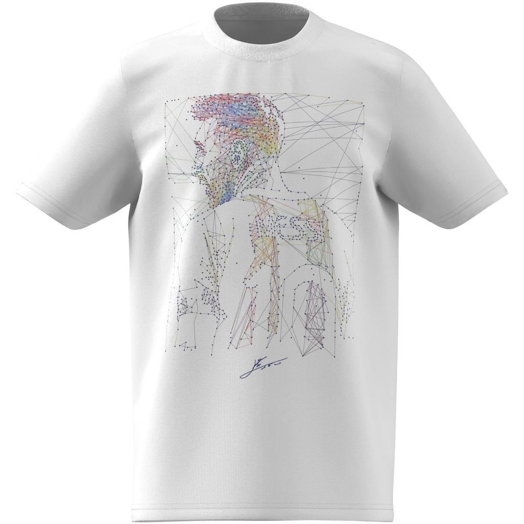 Kids Messi Football Graphic T-Shirt, White, A901_ONE, large image number 8