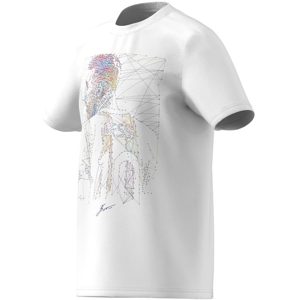 Kids Messi Football Graphic T-Shirt, White, A901_ONE, large image number 13