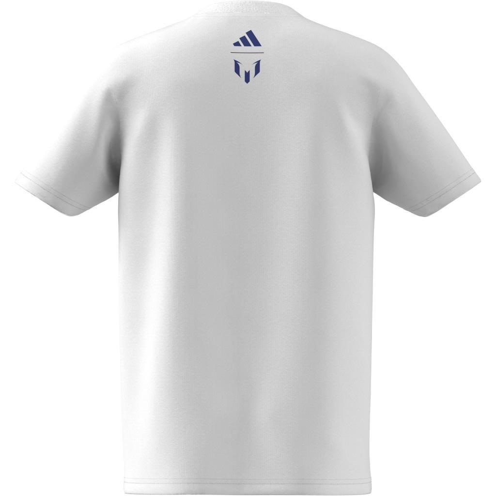 Kids Messi Football Graphic T-Shirt, White, A901_ONE, large image number 14