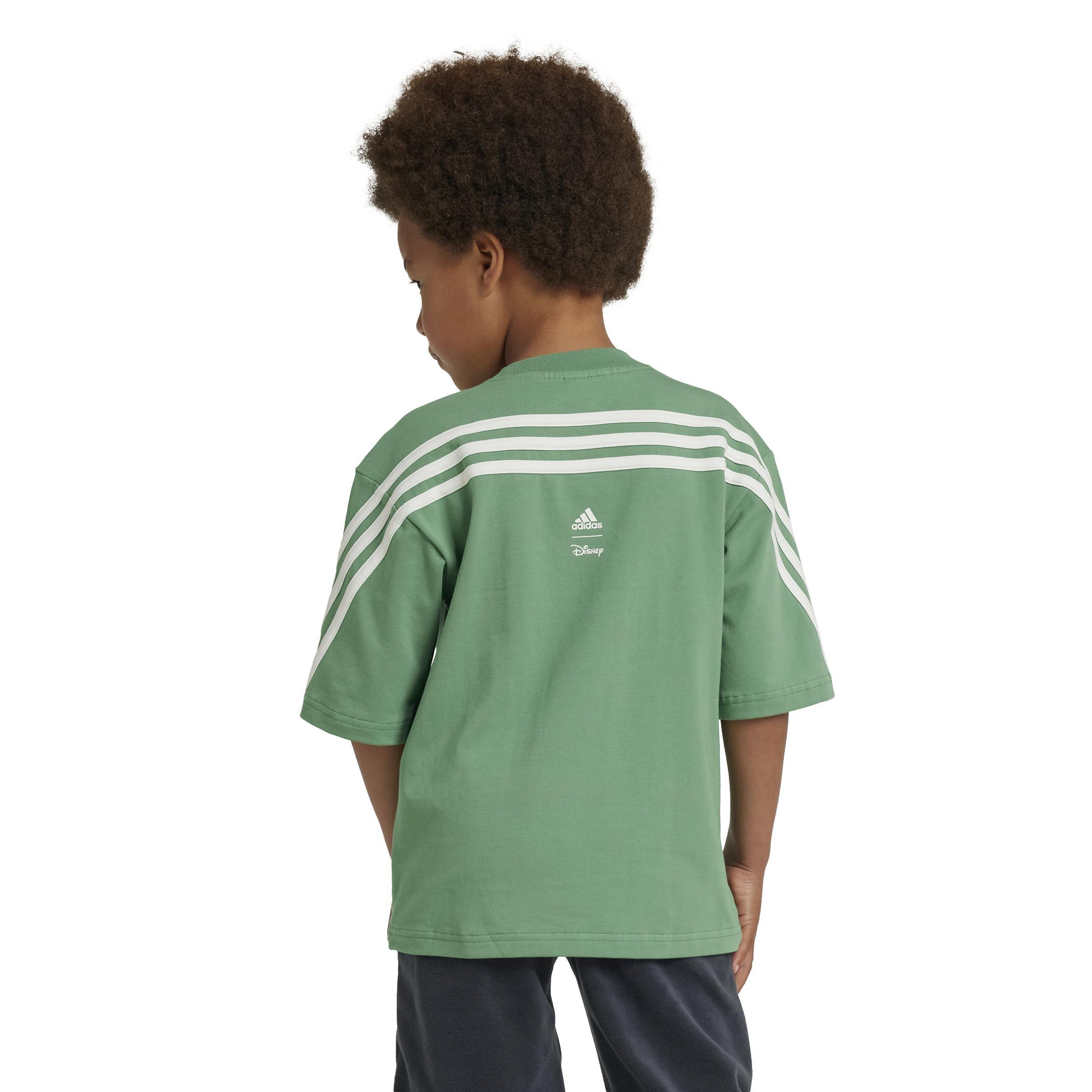 Unisex Kids adidas Disney Mickey Mouse T-Shirt, Green, , large image number 2