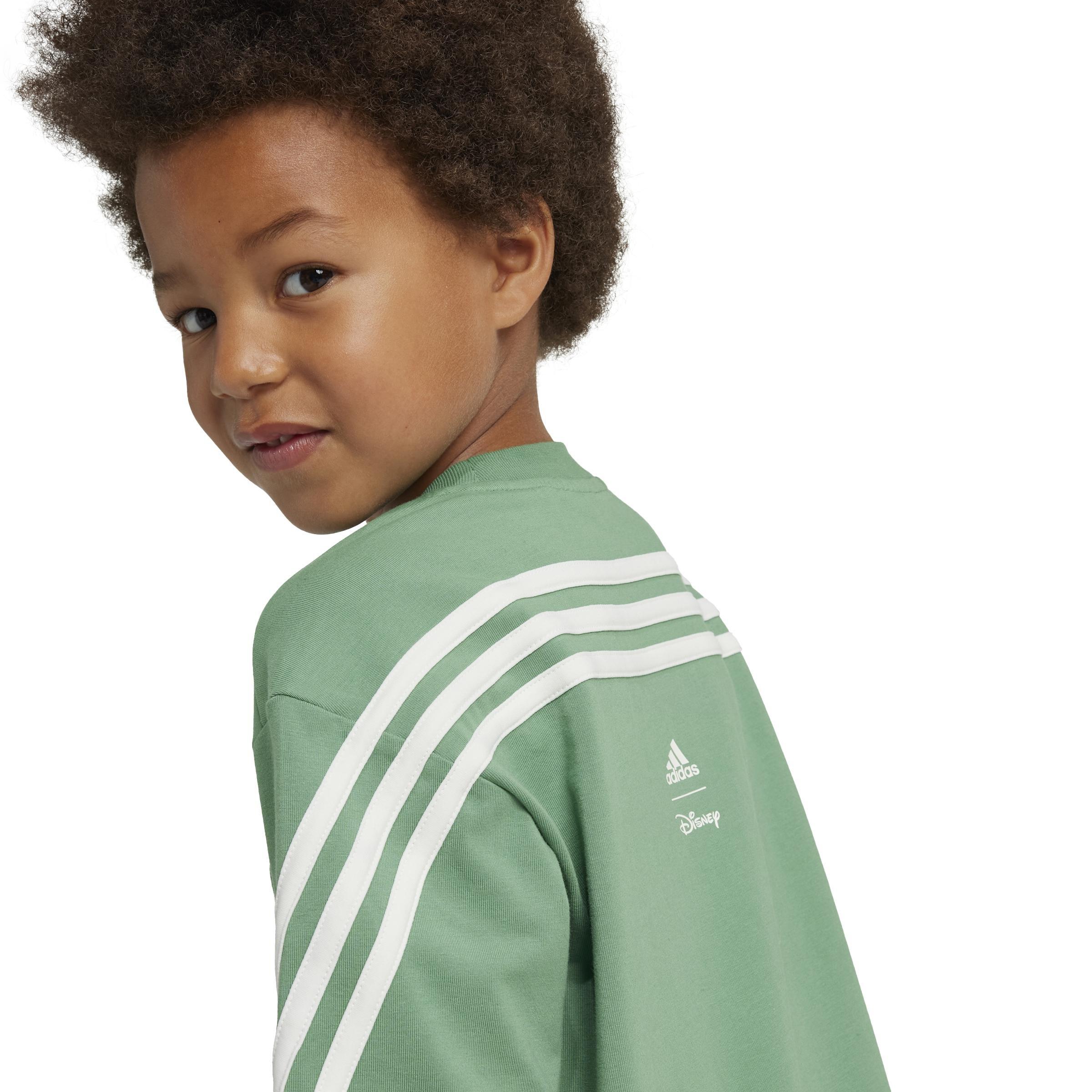 Unisex Kids adidas Disney Mickey Mouse T-Shirt, Green, , large image number 5
