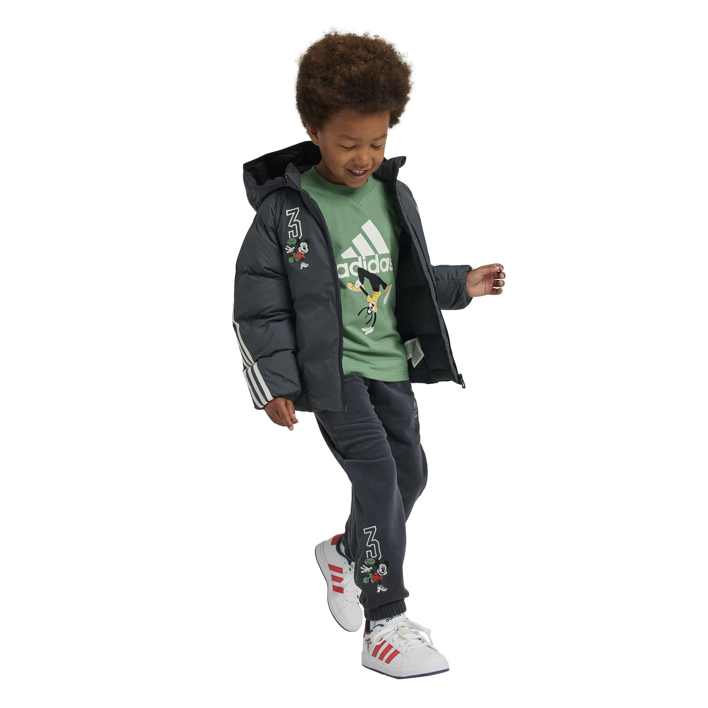 Unisex Kids adidas Disney Mickey Mouse T-Shirt, Green, , large image number 6
