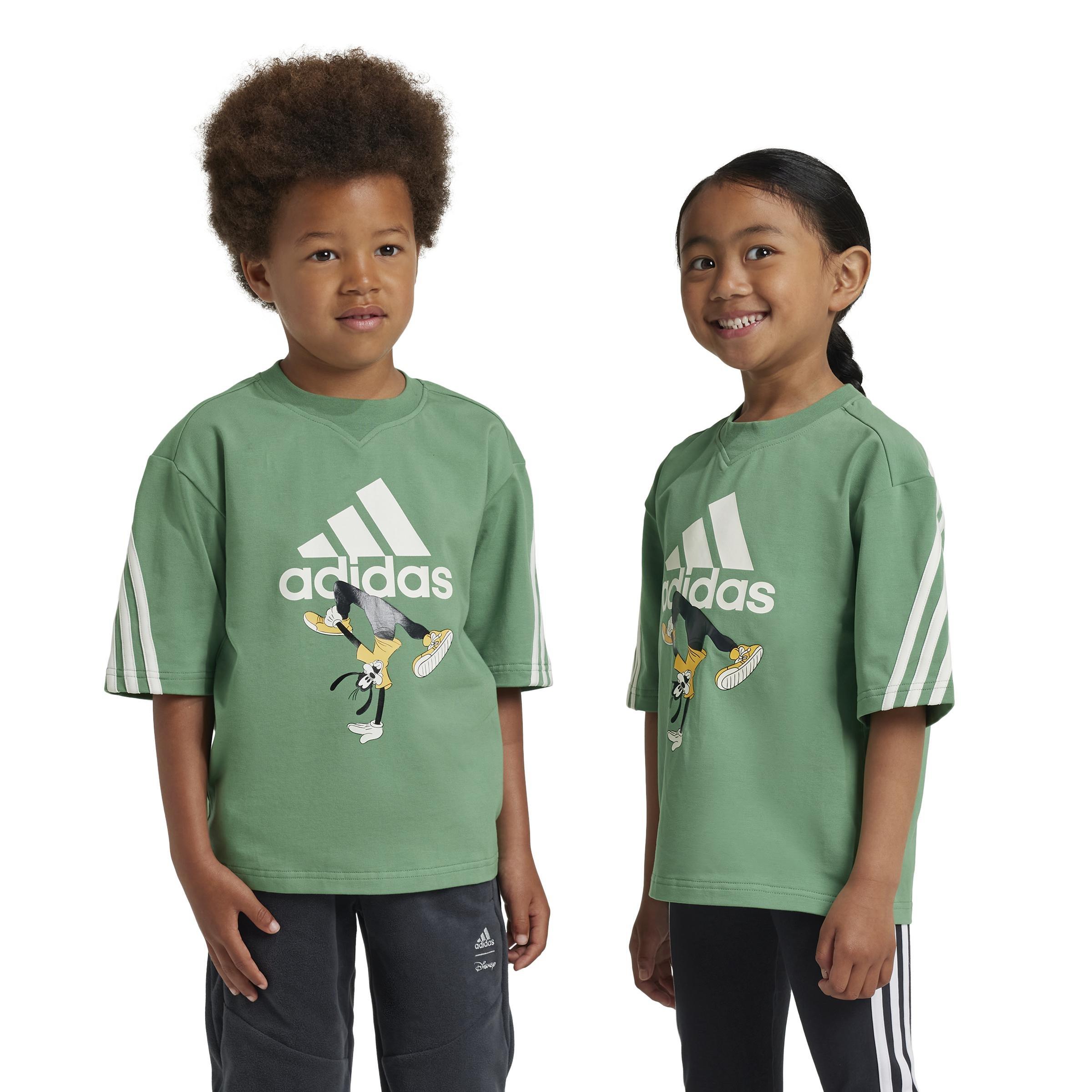 Unisex Kids adidas Disney Mickey Mouse T-Shirt, Green, , large image number 8