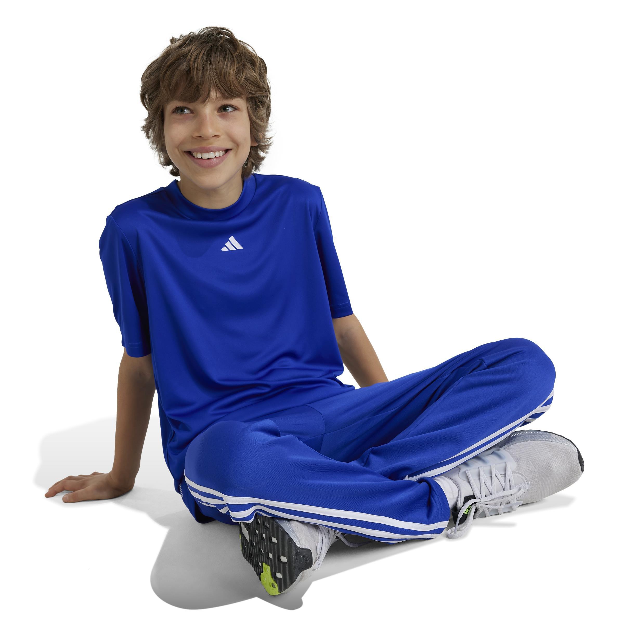 Unisex Kids Train Essentials Logo Regular Fit T-Shirt, Blue, A901_ONE, large image number 14