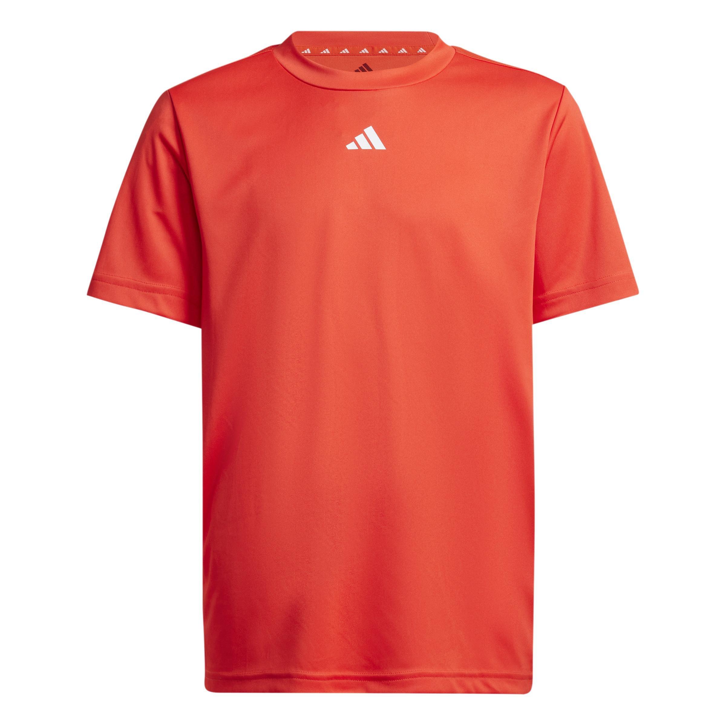 Unisex Kids Train Essentials Logo Regular Fit T-Shirt, Red, , large image number 1