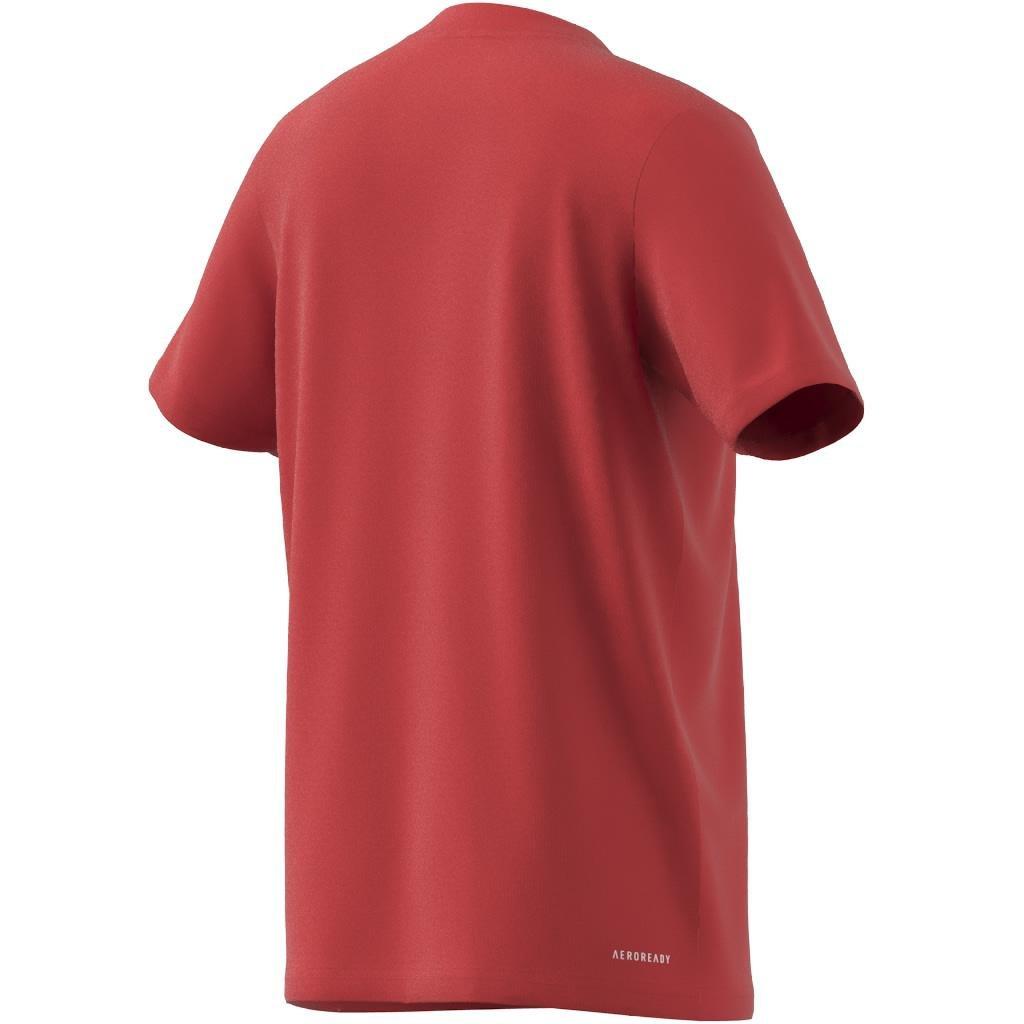 Unisex Kids Train Essentials Logo Regular Fit T-Shirt, Red, A901_ONE, large image number 5