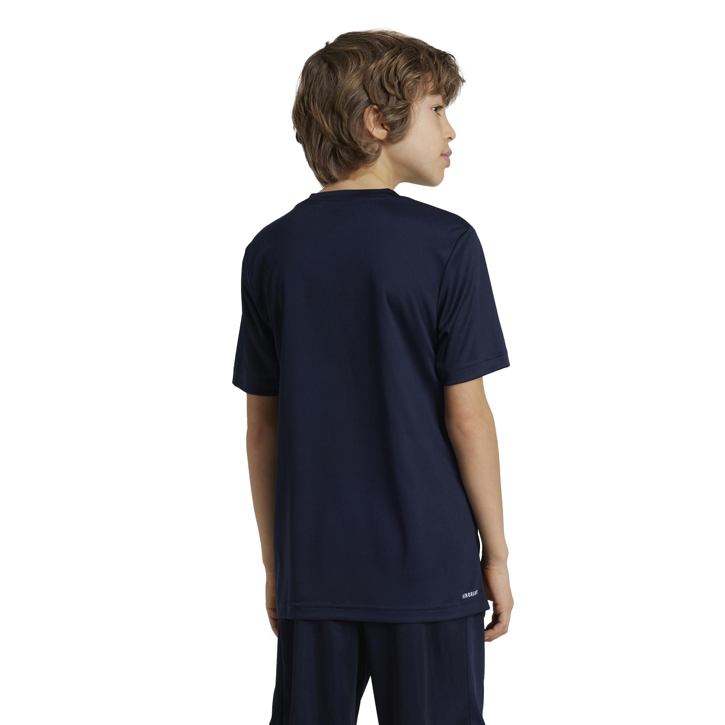 Unisex Kids Train Essentials Logo Regular Fit T-Shirt, Blue, A901_ONE, large image number 2