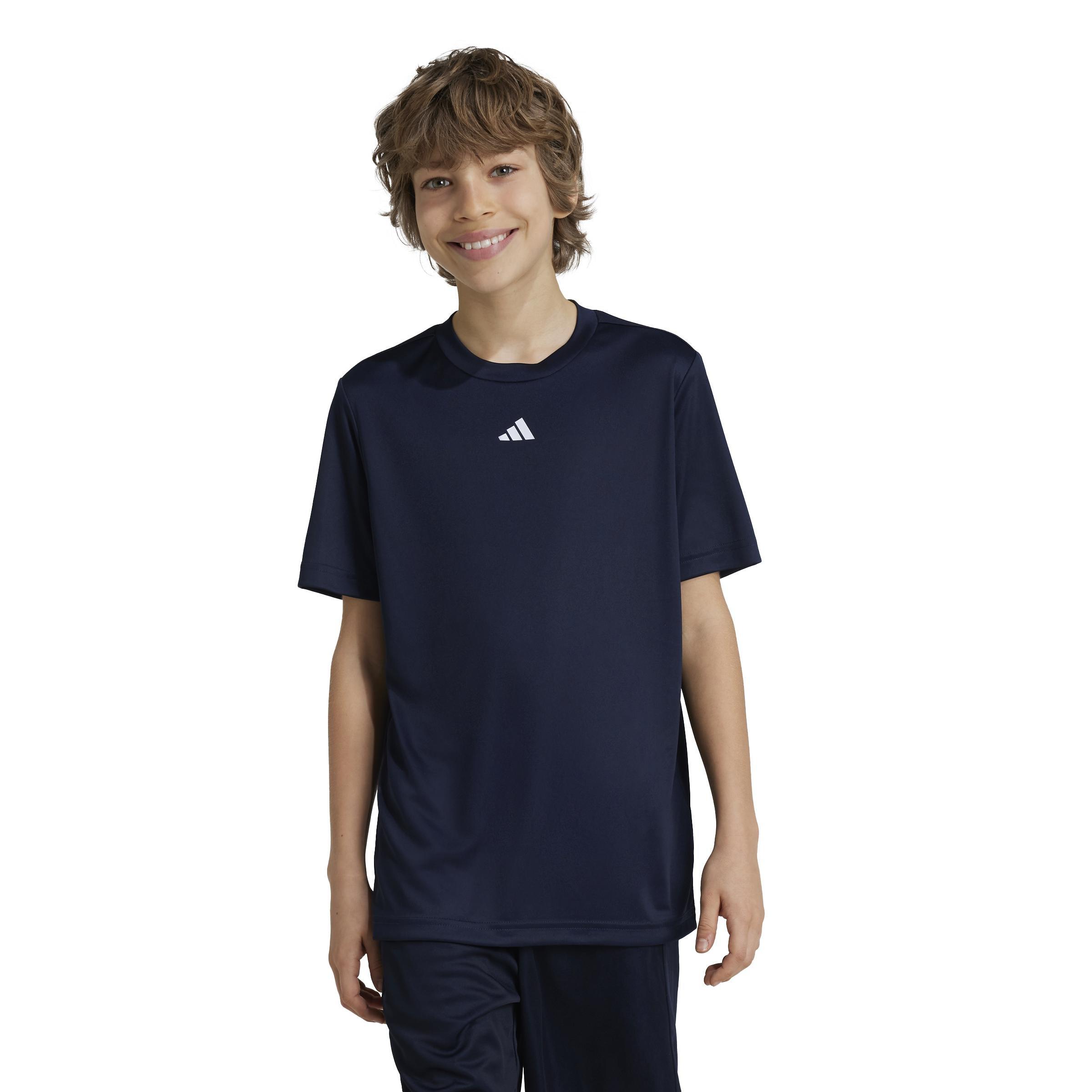 Unisex Kids Train Essentials Logo Regular Fit T-Shirt, Blue, A901_ONE, large image number 8