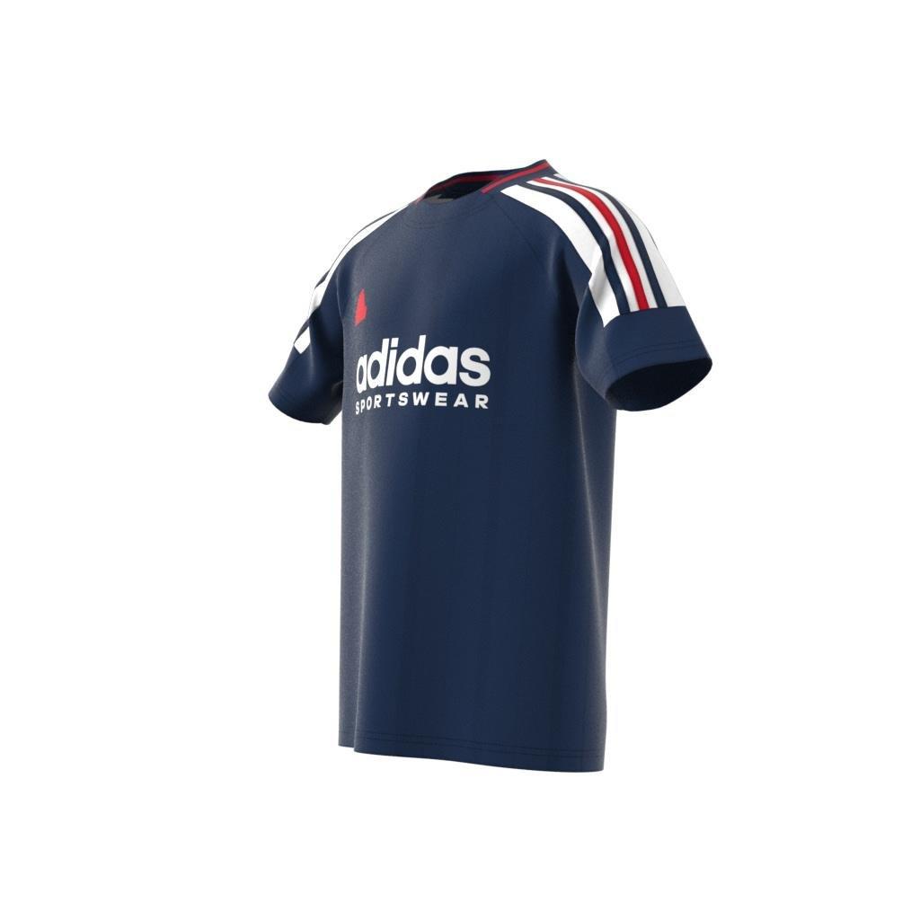 Unisex Kids Tiro Nations Pack T-Shirt, Blue, A901_ONE, large image number 14