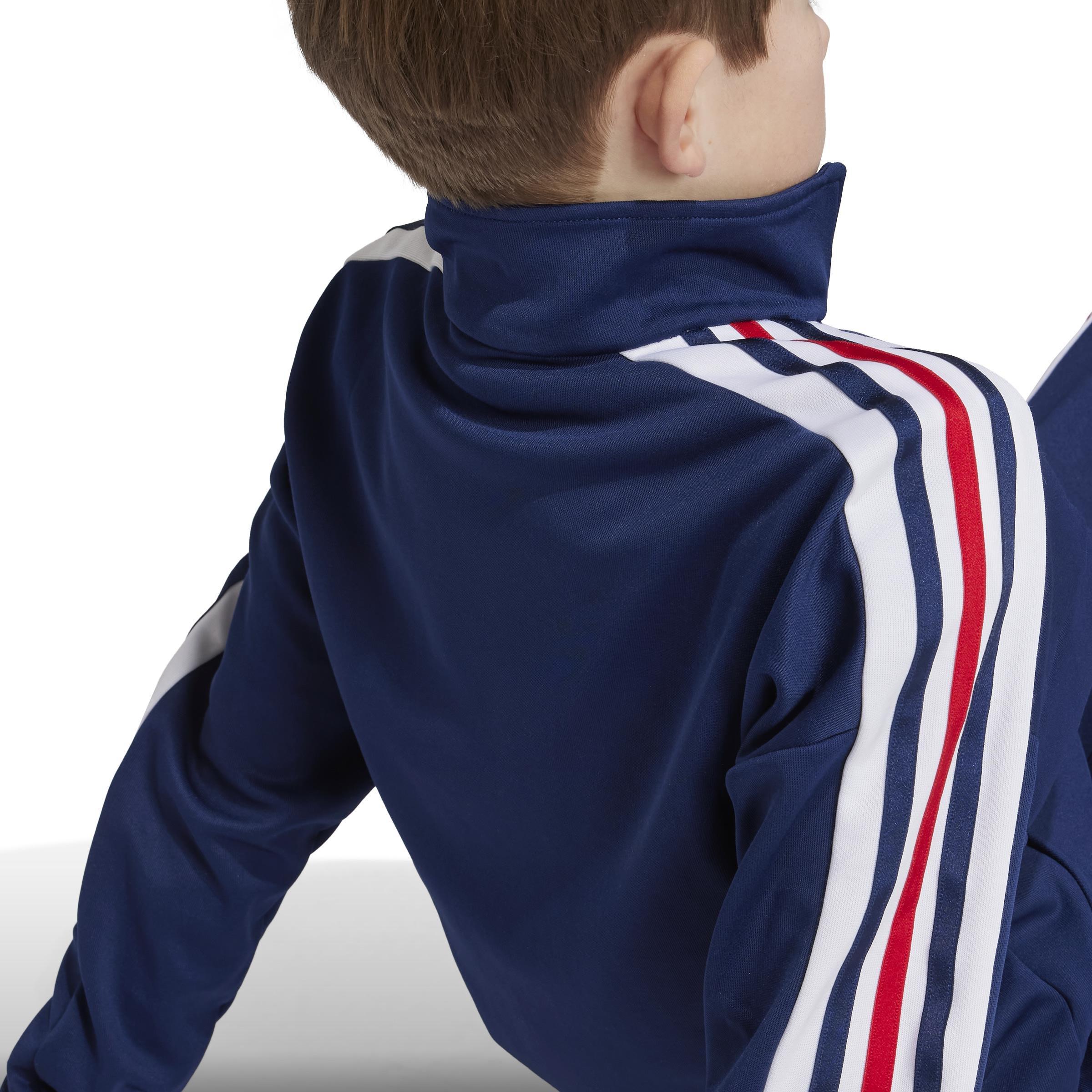 Unisex Kids Tiro Nations Pack Track Jacket, Blue, A901_ONE, large image number 4