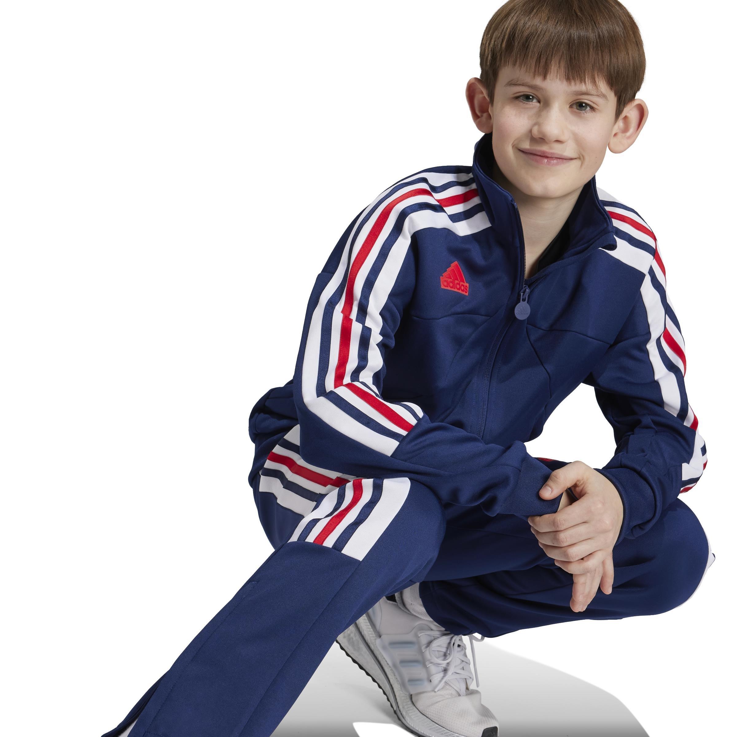 Unisex Kids Tiro Nations Pack Track Jacket, Blue, A901_ONE, large image number 13