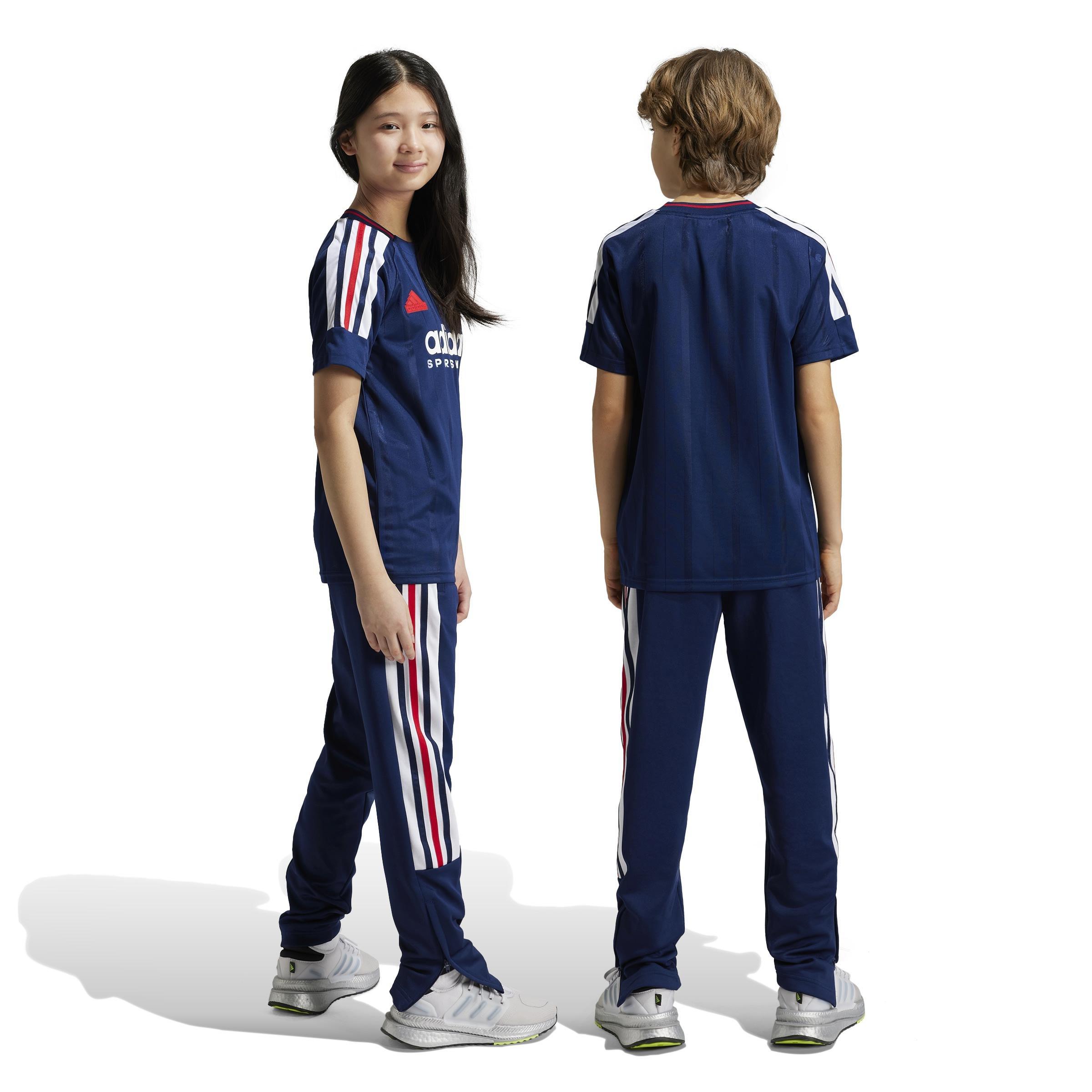 Unisex Kids Tiro Nations Pack Joggers, Blue, A901_ONE, large image number 2
