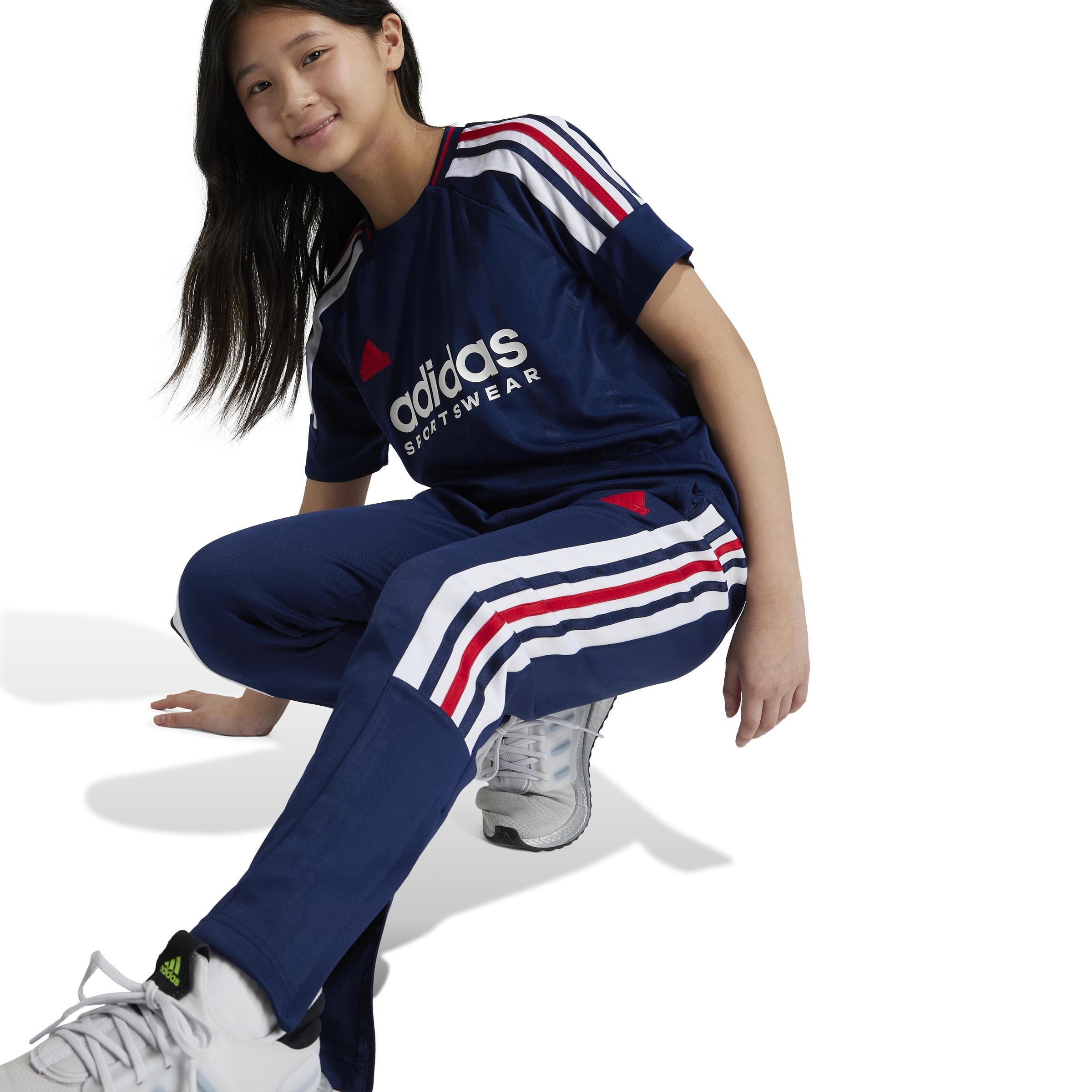 Unisex Kids Tiro Nations Pack Joggers, Blue, A901_ONE, large image number 14