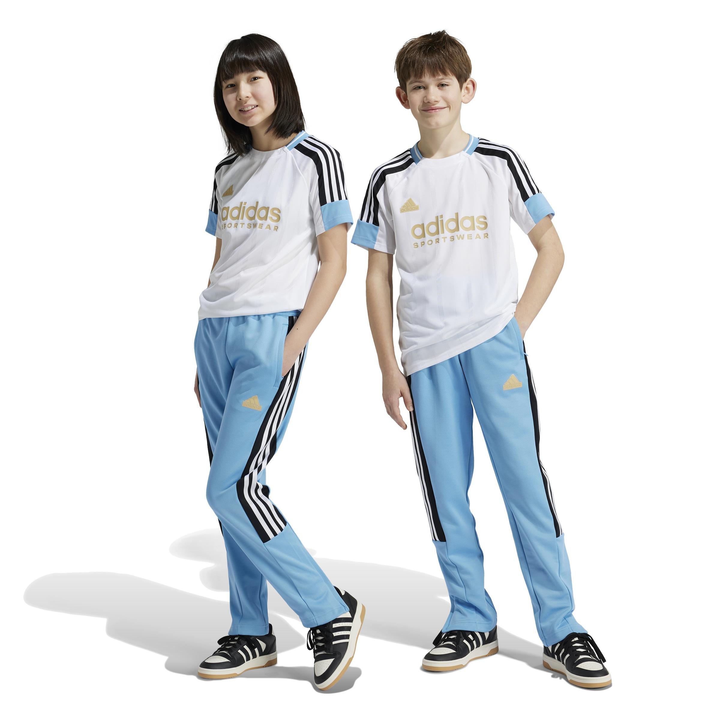 Unisex Kids Tiro Nations Pack Joggers, Blue, A901_ONE, large image number 10