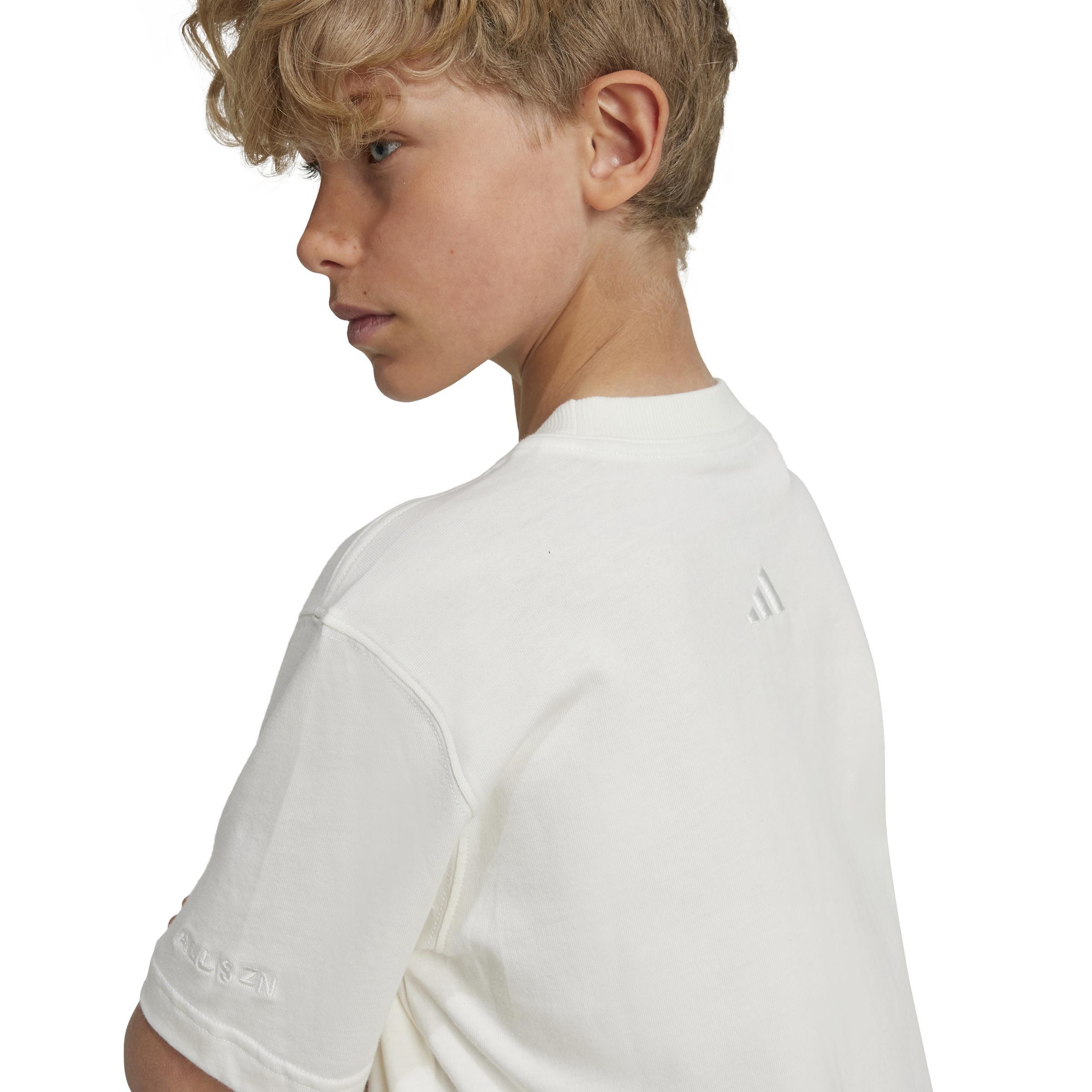 Unisex Kids ALL SZN Graphics T-Shirt, White, , large image number 5