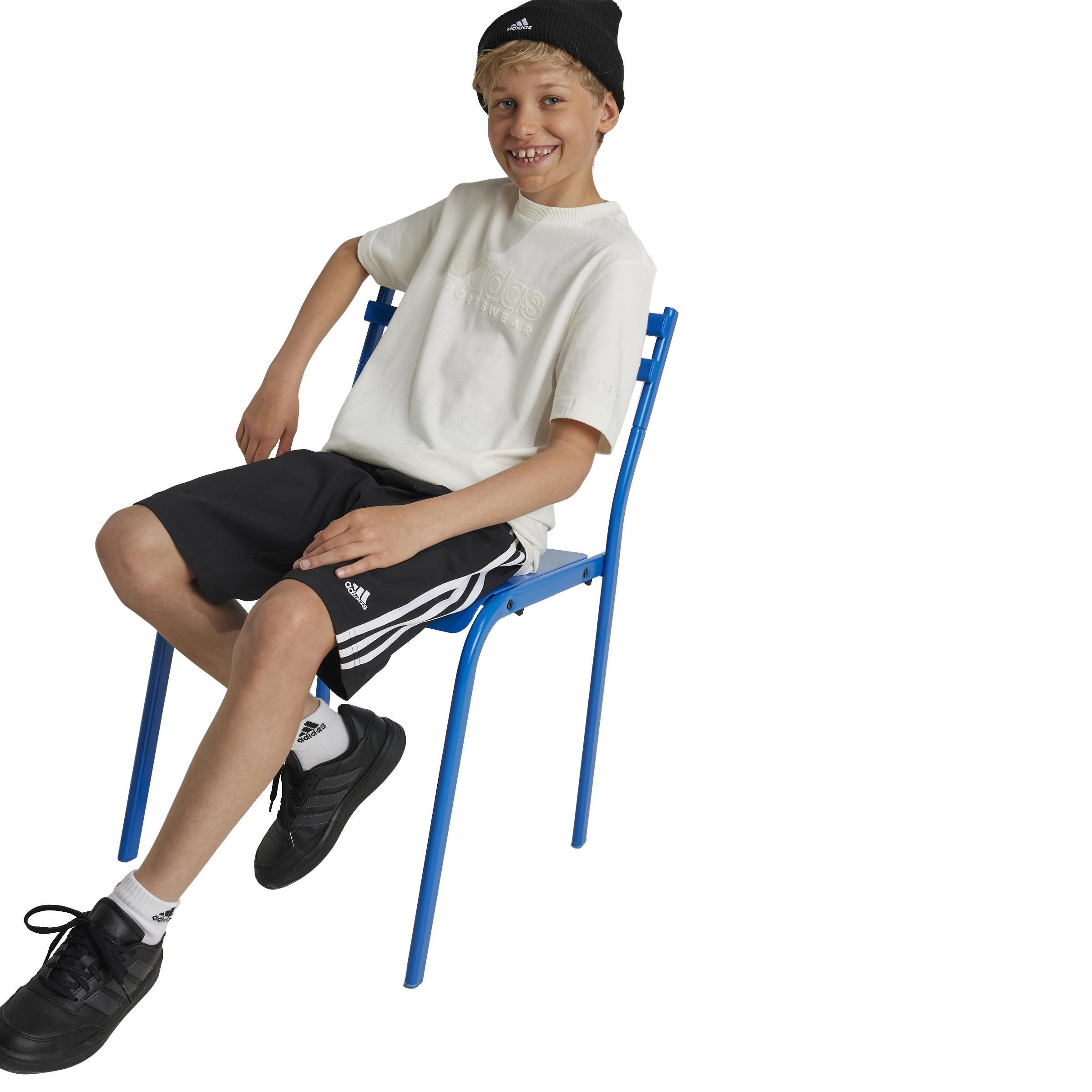 Unisex Kids ALL SZN Graphics T-Shirt, White, , large image number 8