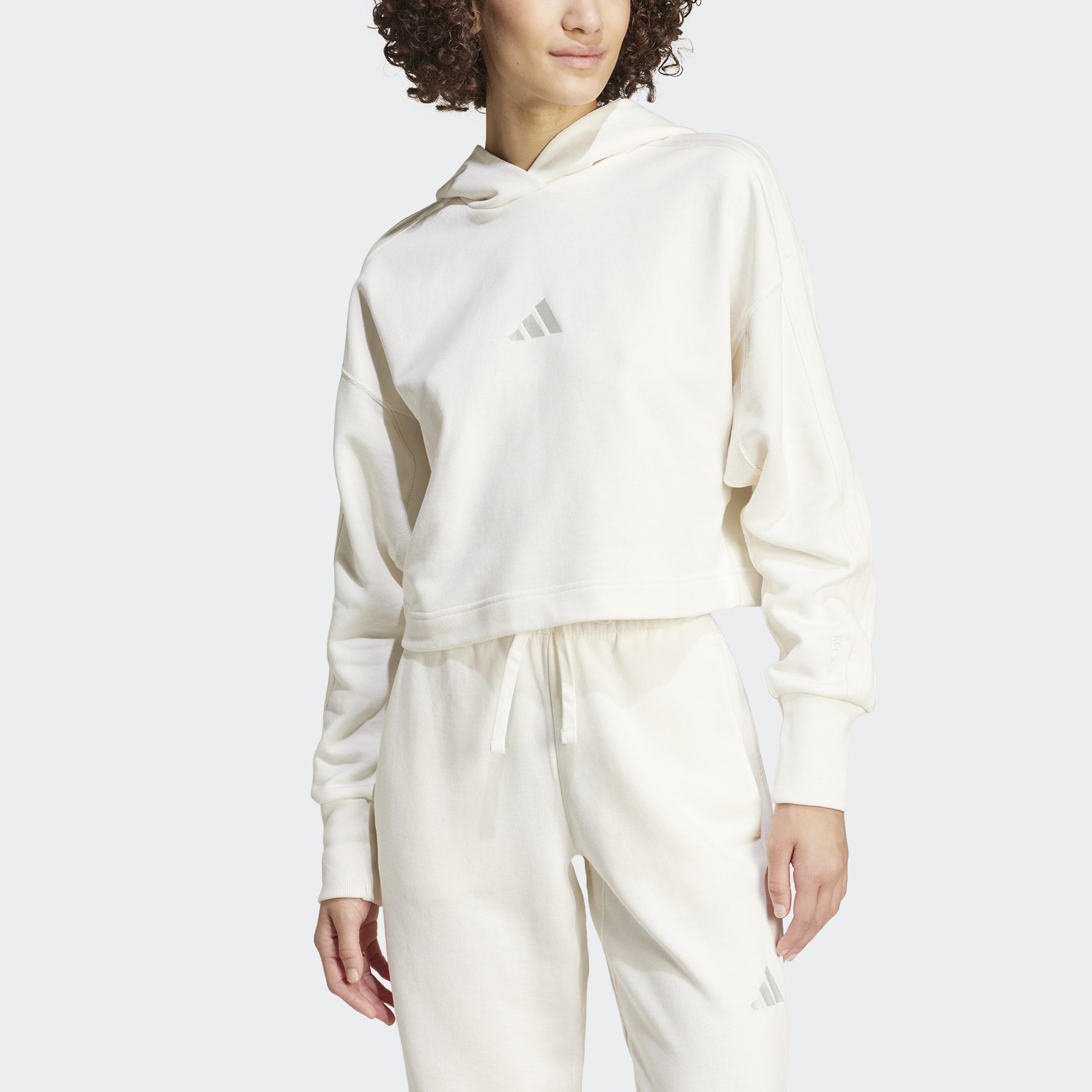 ALL SZN French Terry 3-Stripes Hoodie, White