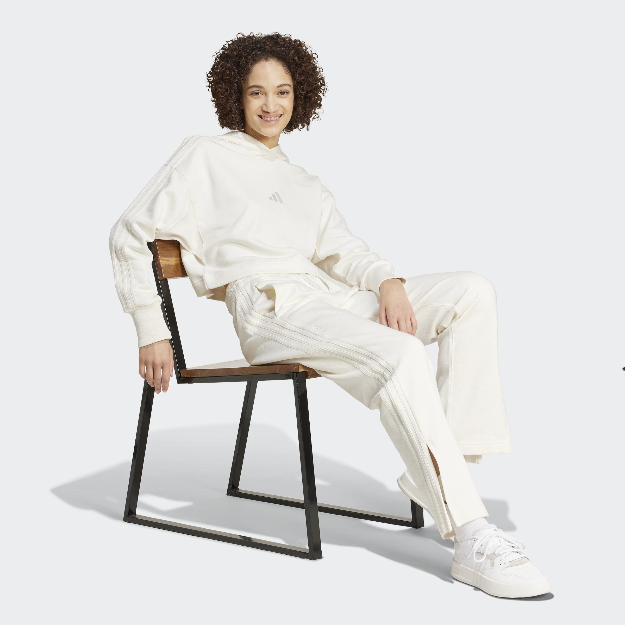 ALL SZN French Terry 3-Stripes Hoodie, White, A901_ONE, large image number 6