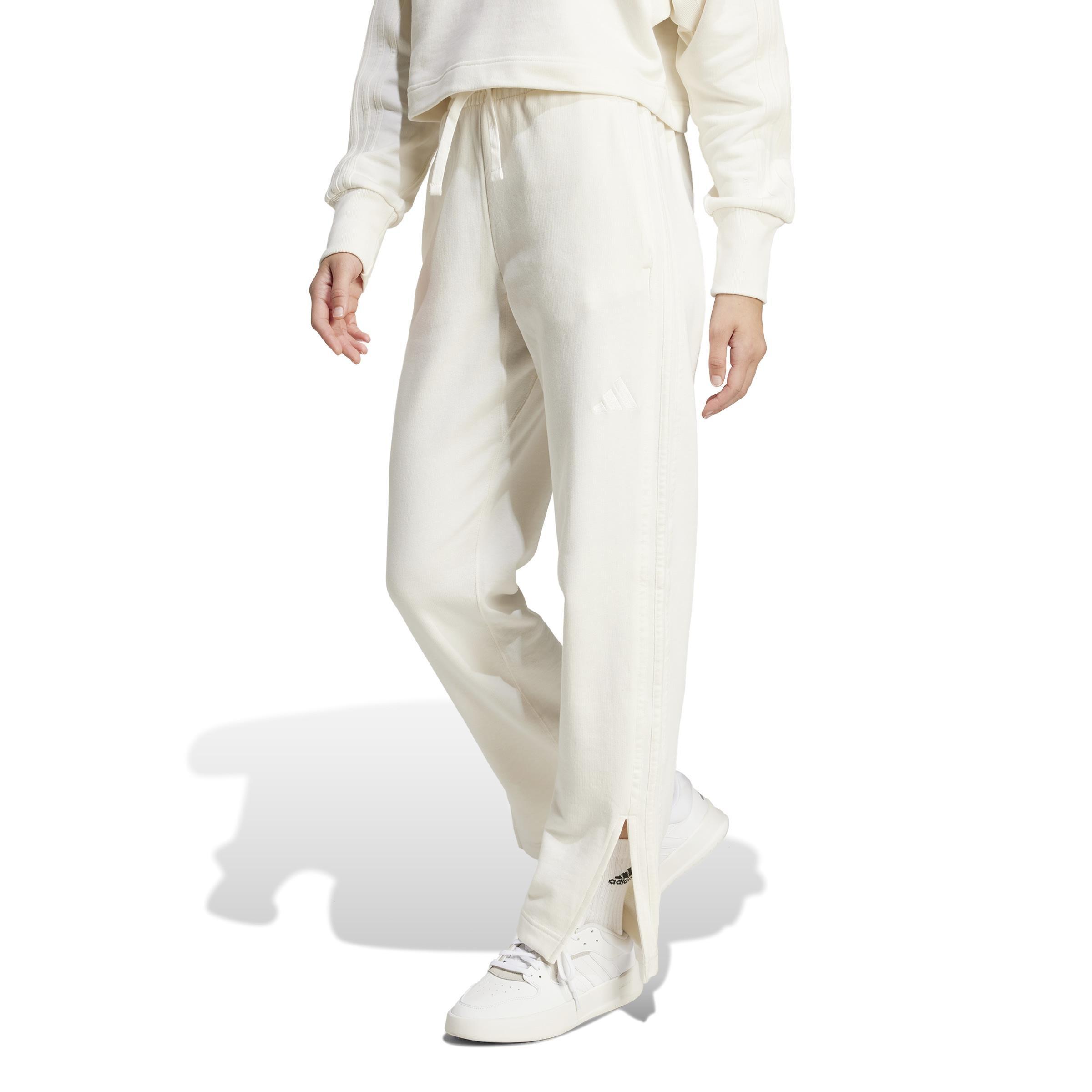 ALL SZN French Terry 3-Stripes Straight Leg Joggers, White, , large image number 12