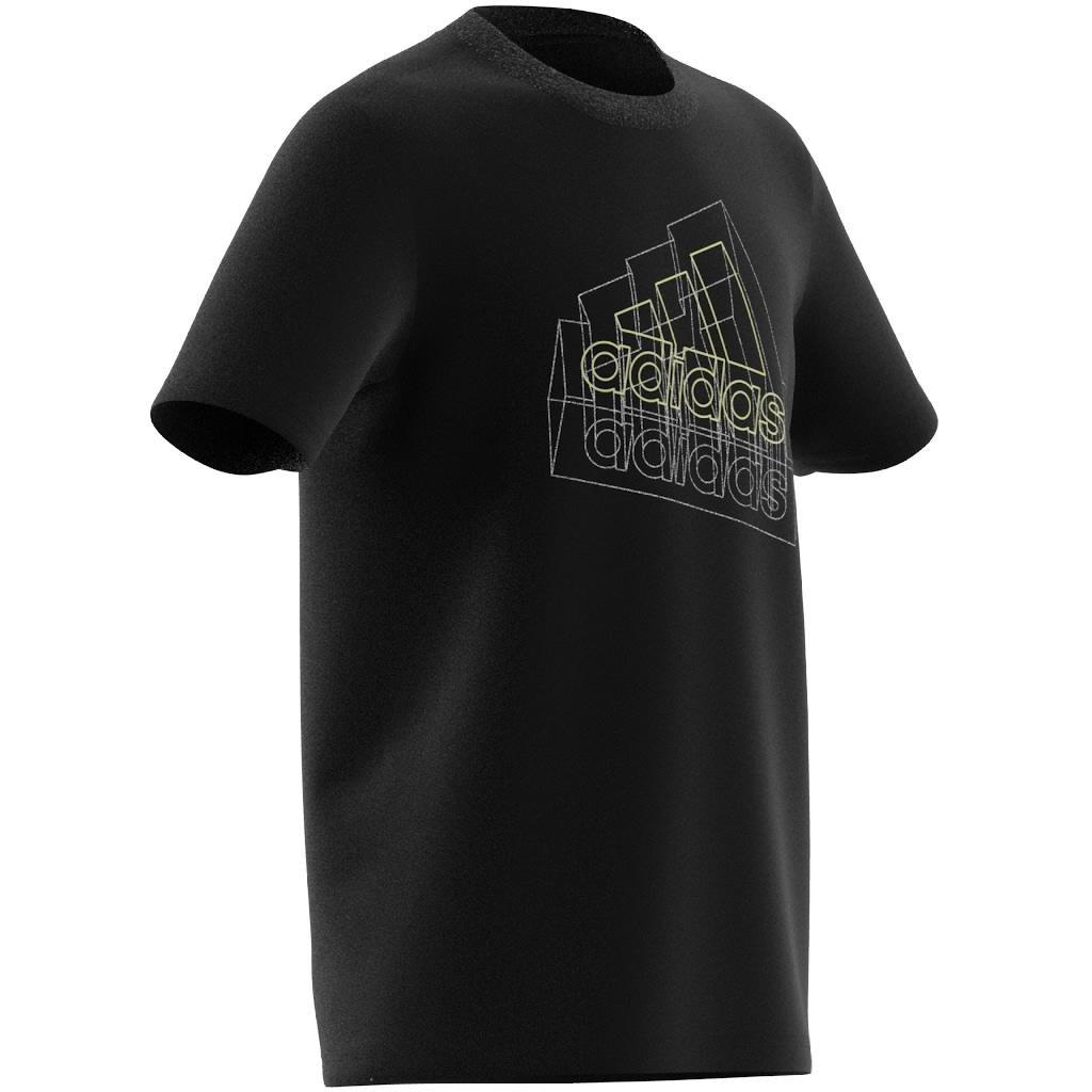 Unisex Kids Tech Table Graphic T-Shirt, Black, A901_ONE, large image number 8