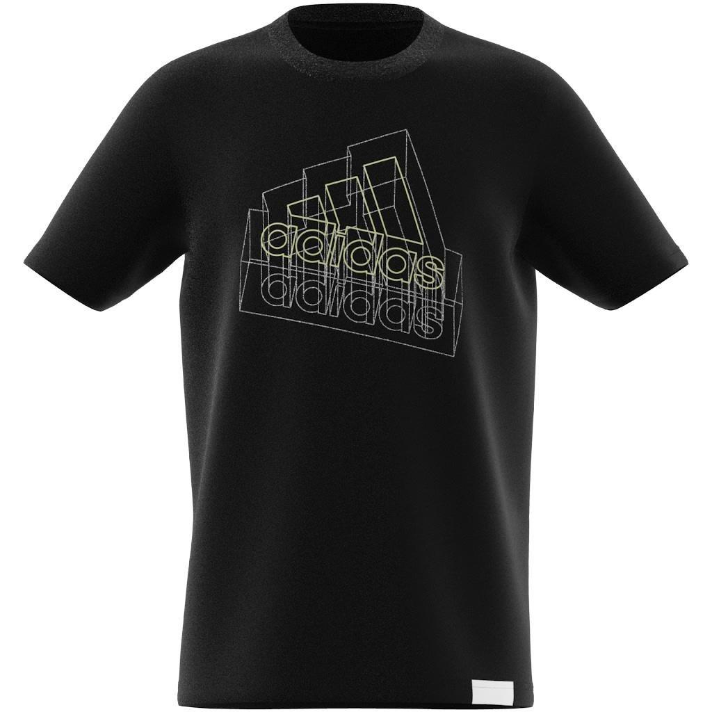 Unisex Kids Tech Table Graphic T-Shirt, Black, A901_ONE, large image number 9