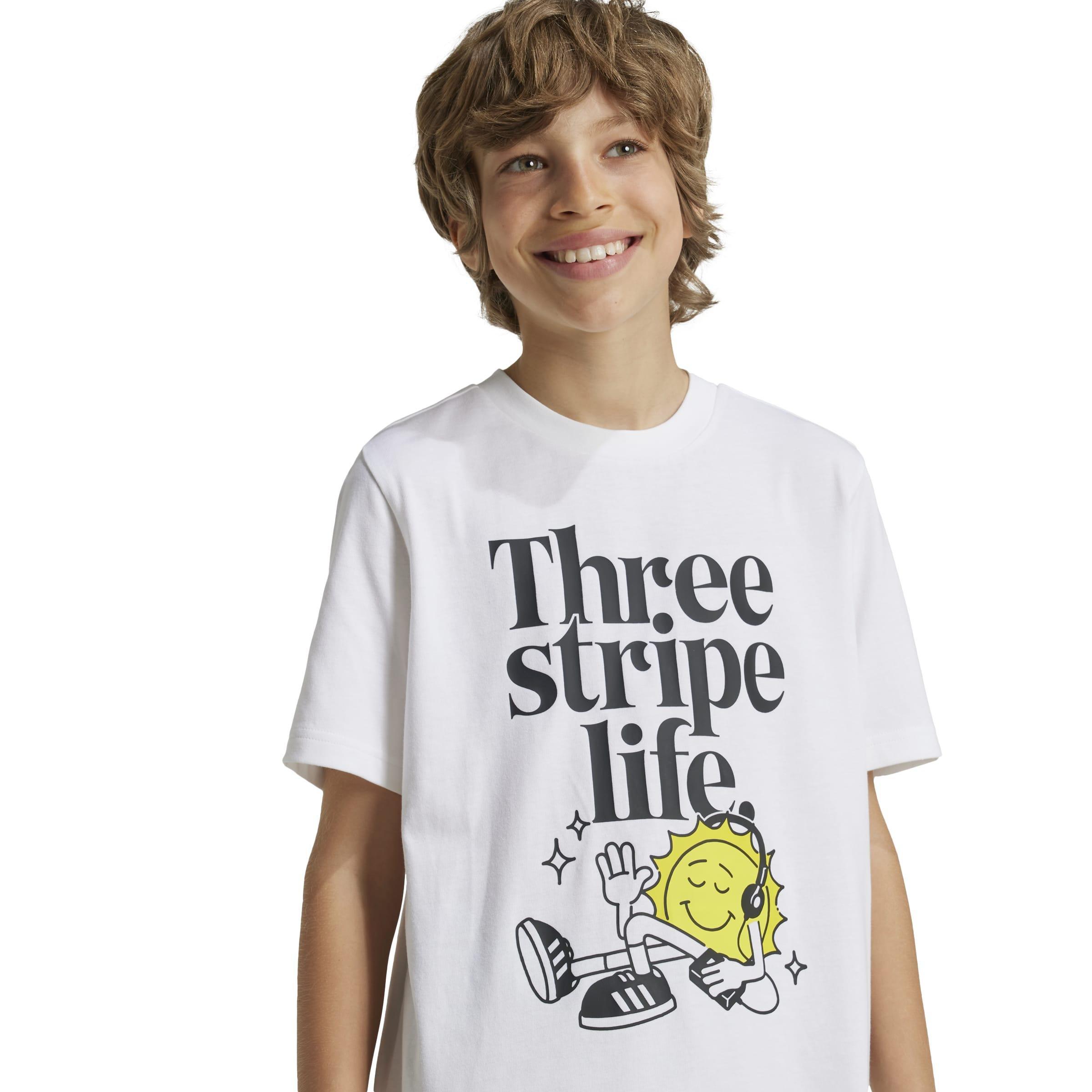 Unisex Positivity Table Graphic T-Shirt, White, A901_ONE, large image number 4