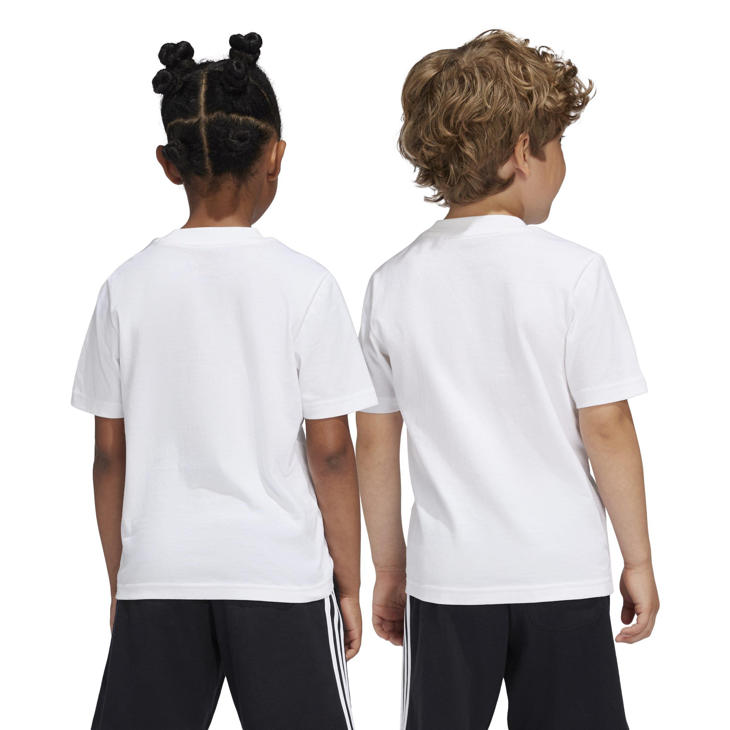 Kids Unisex Positivity Table Graphic T-Shirt, White, A901_ONE, large image number 2