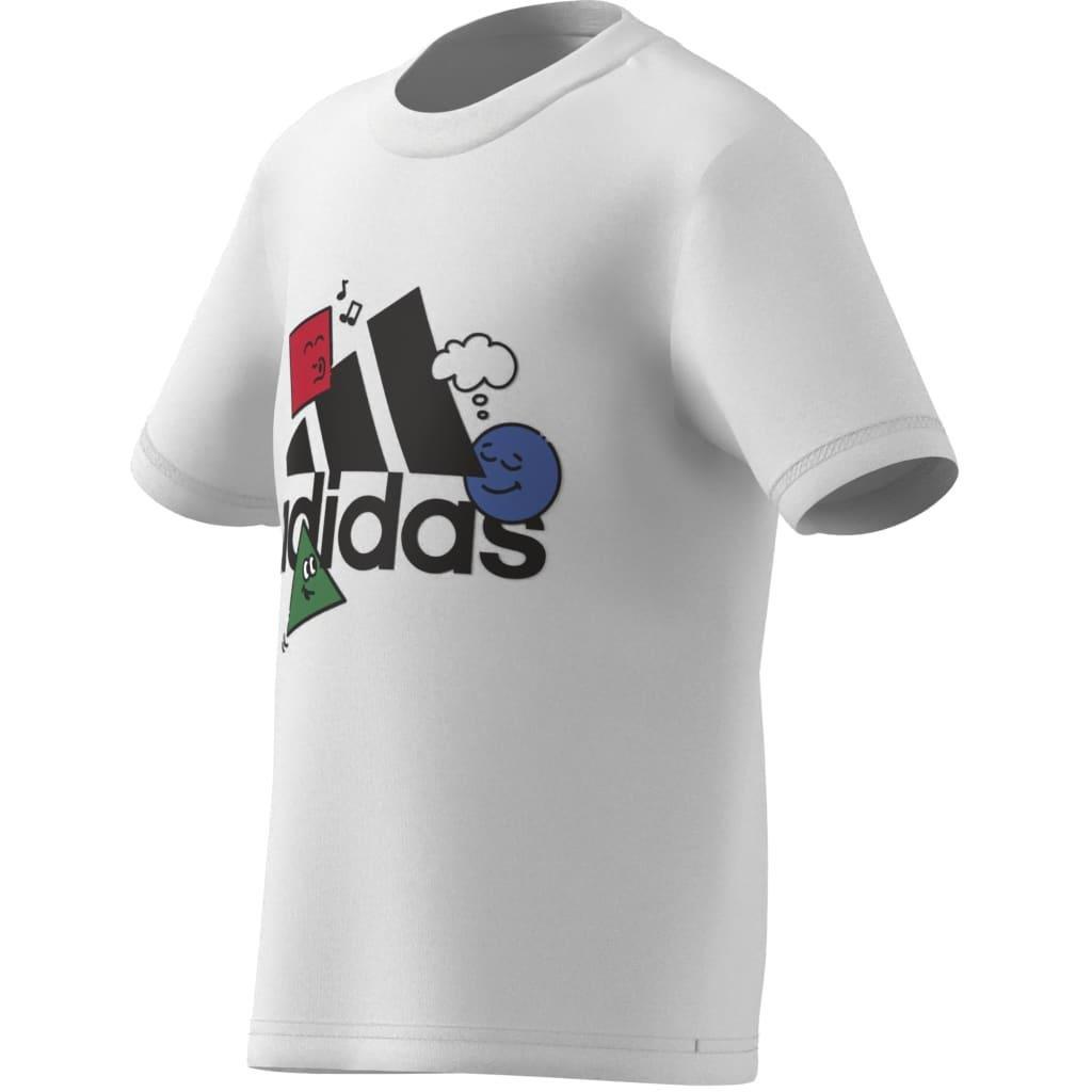 Kids Unisex Positivity Table Graphic T-Shirt, White, A901_ONE, large image number 5