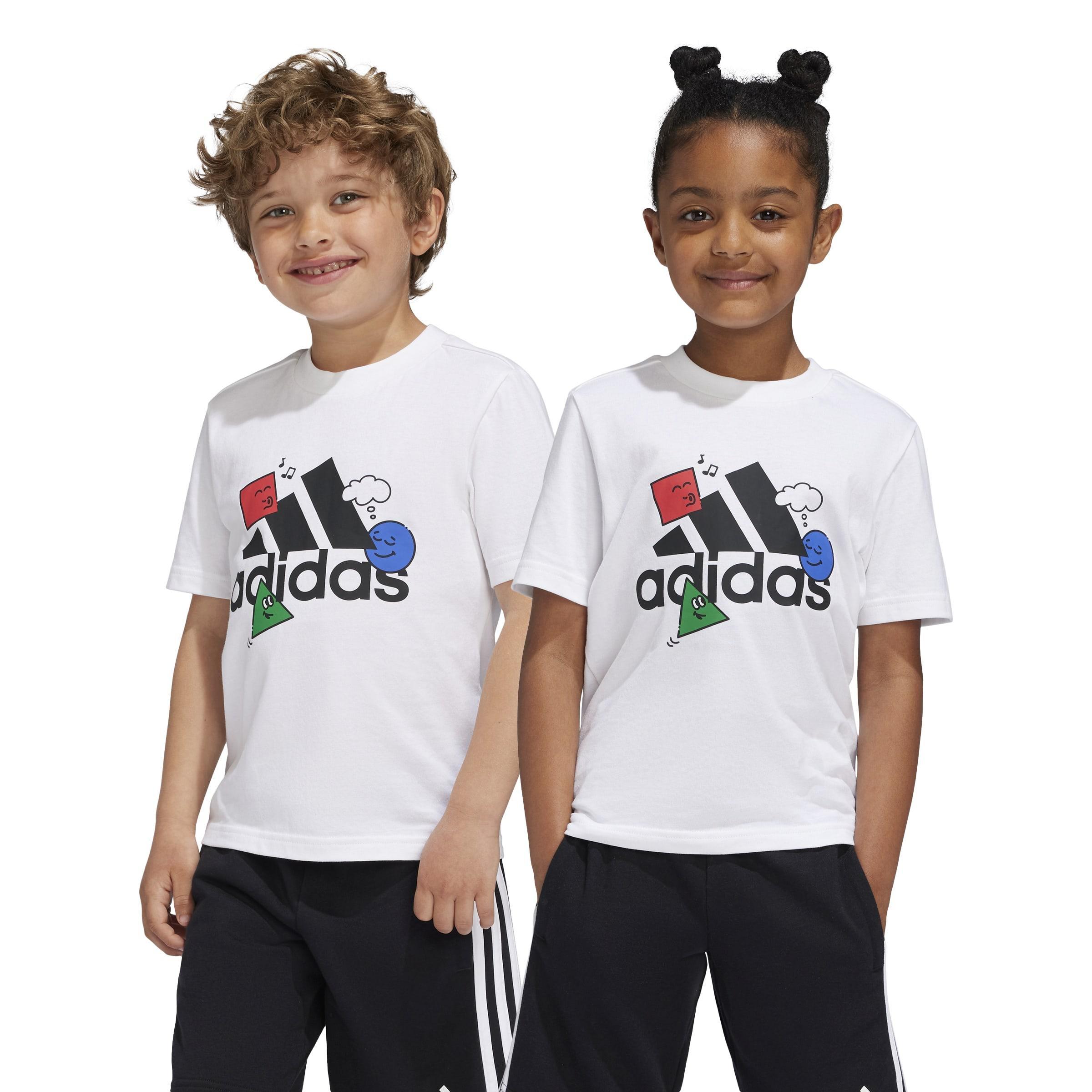 Kids Unisex Positivity Table Graphic T-Shirt, White, A901_ONE, large image number 8