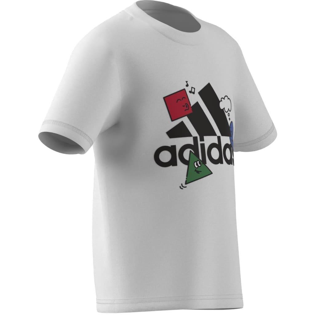 Kids Unisex Positivity Table Graphic T-Shirt, White, A901_ONE, large image number 14