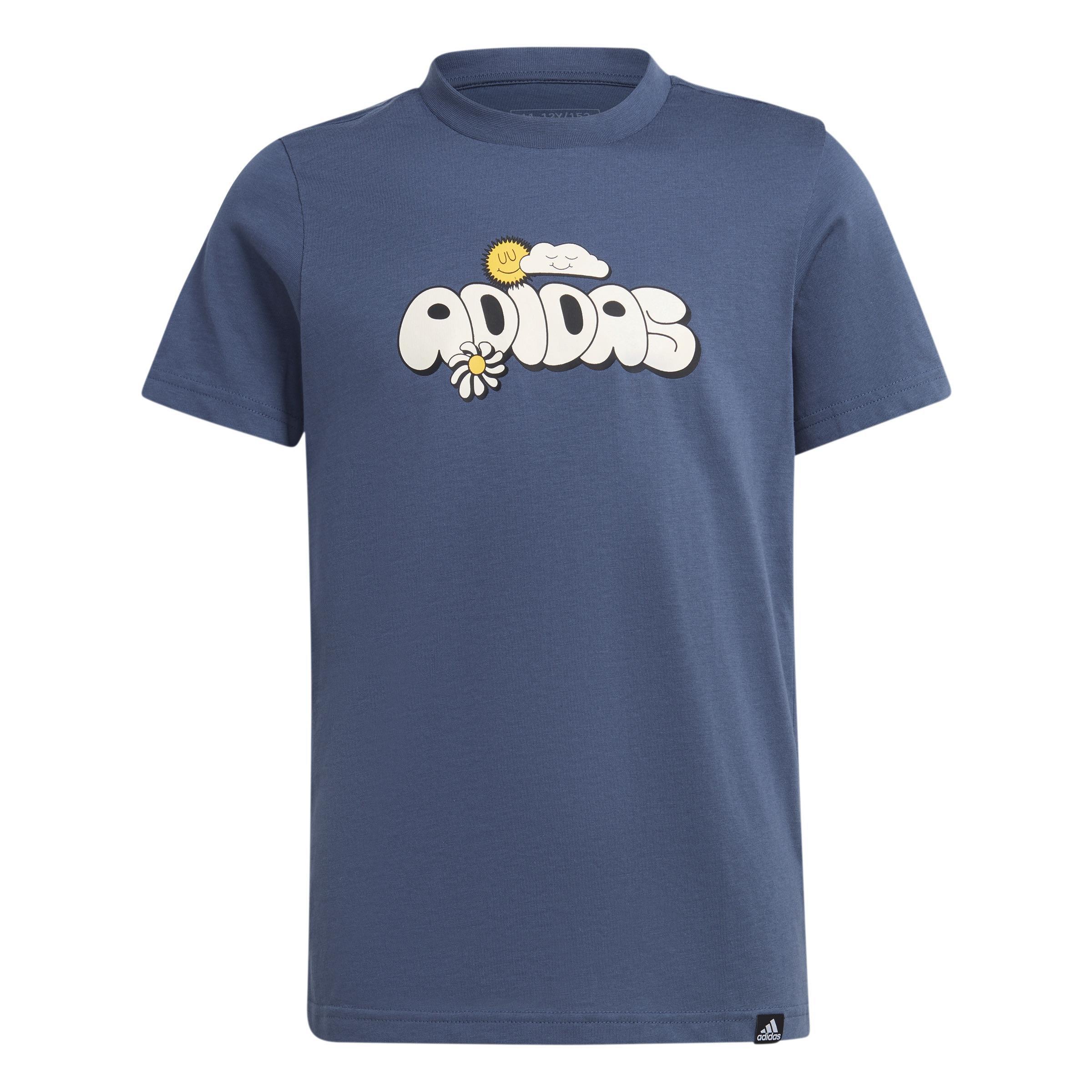 Unisex Kids Graphic T-Shirt, Blue, A901_ONE, large image number 0